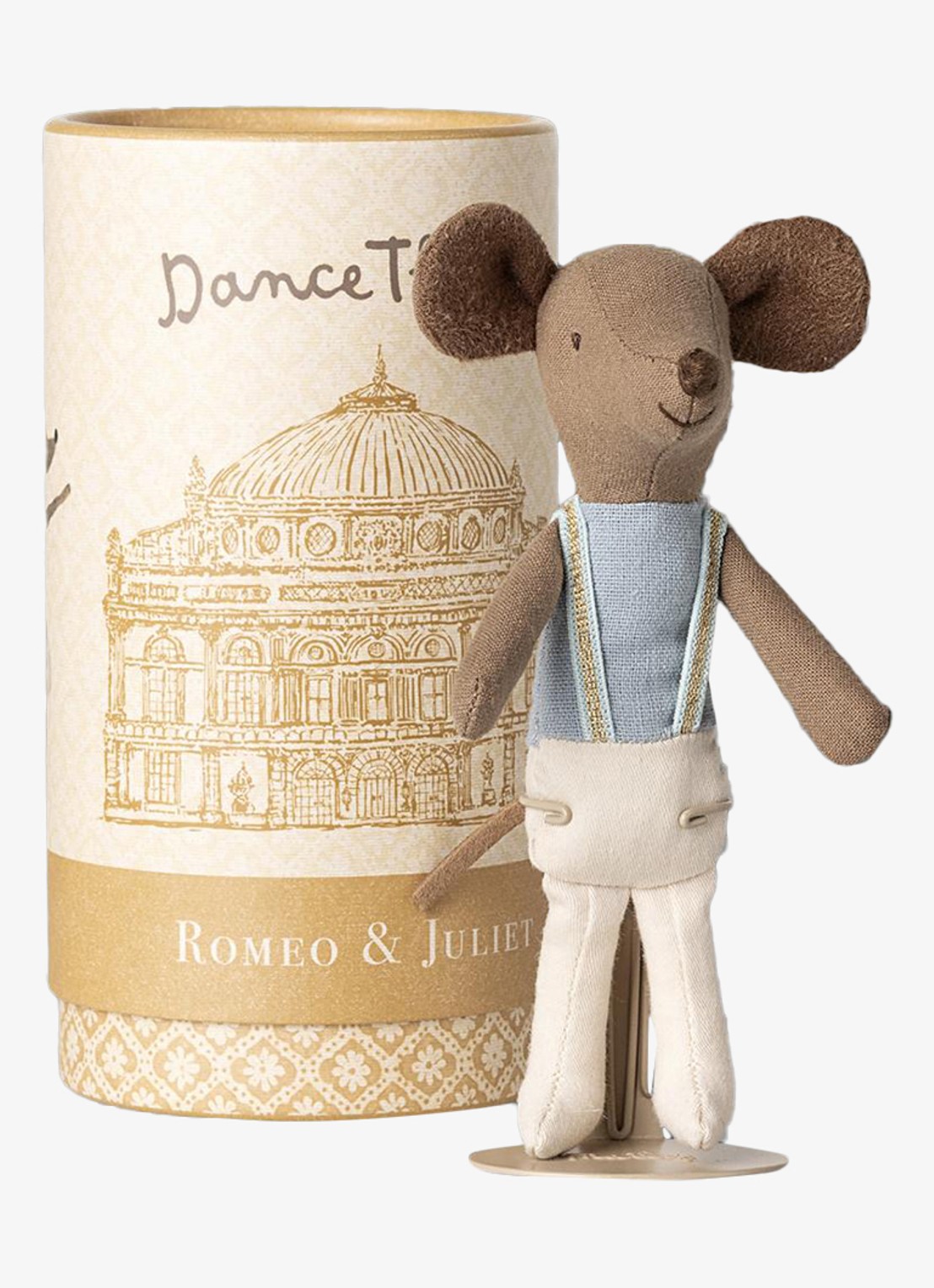 Maileg Big brother ballet muis 13 cm - detail goud