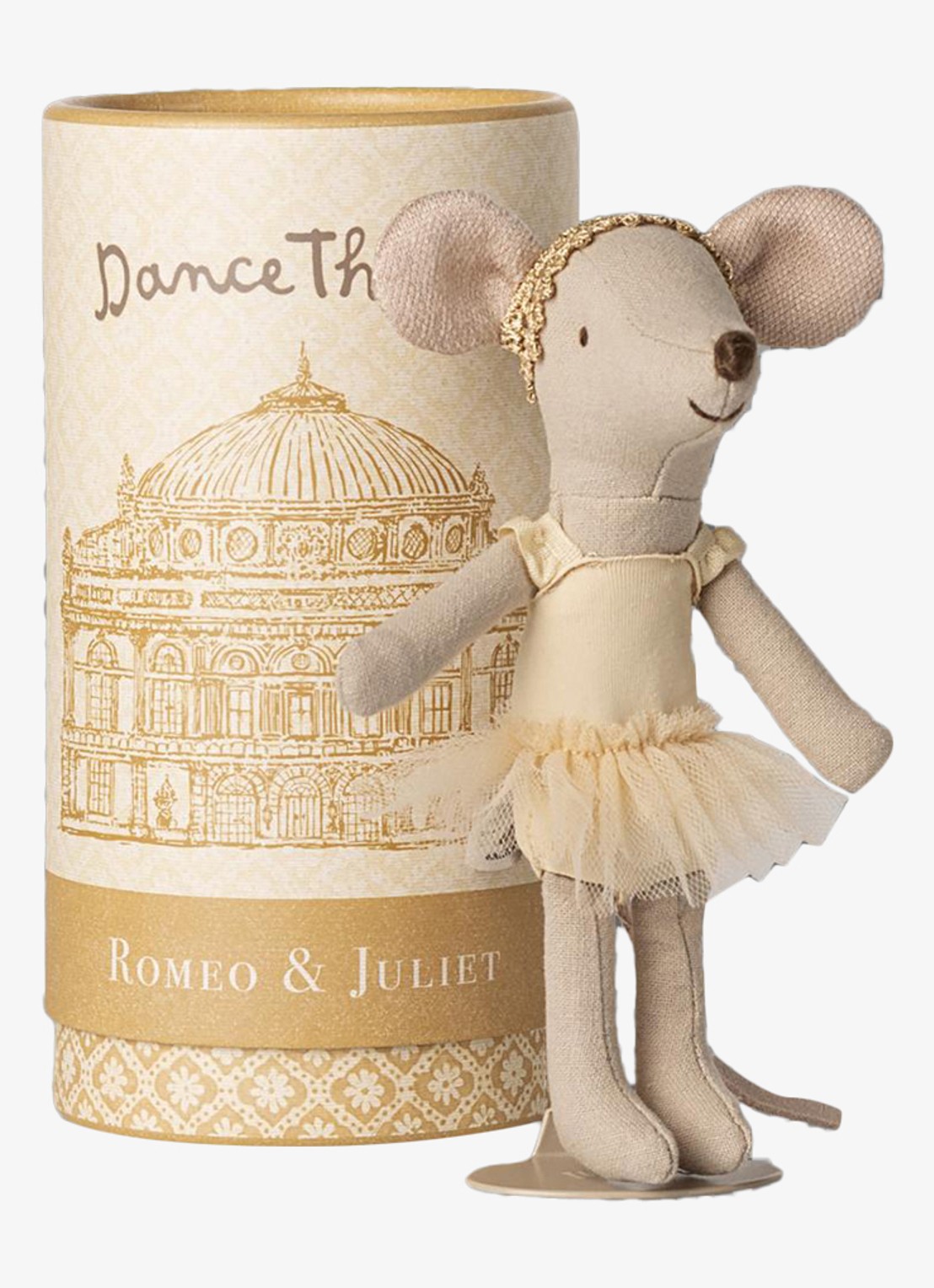 Maileg Big sister ballet muis 13 cm - detail 3 goud