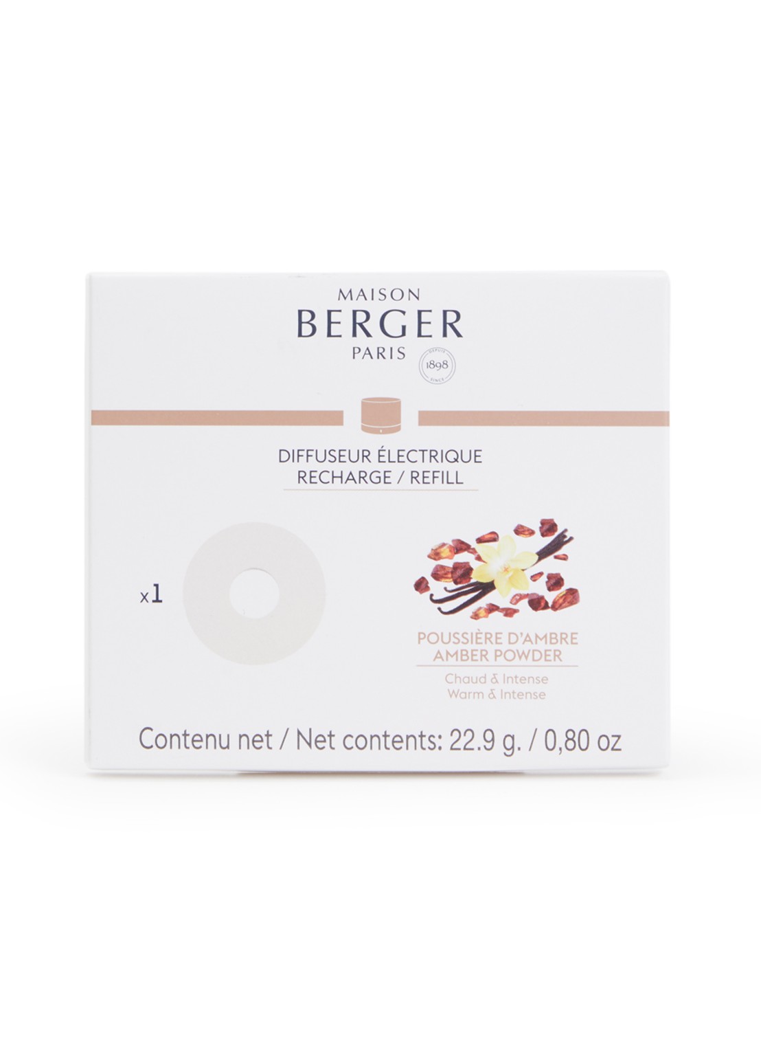 Maison Berger Amber Powder navulling elektrische parfumdiffuser Nomad Berger - voorkant undefined