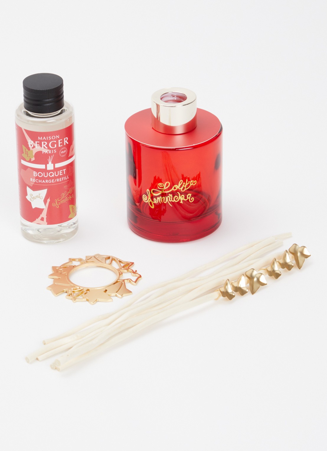 Maison Berger Bijou Lolita Lempicka Sweet geurstokjes 100 ml - voorkant 2 rood