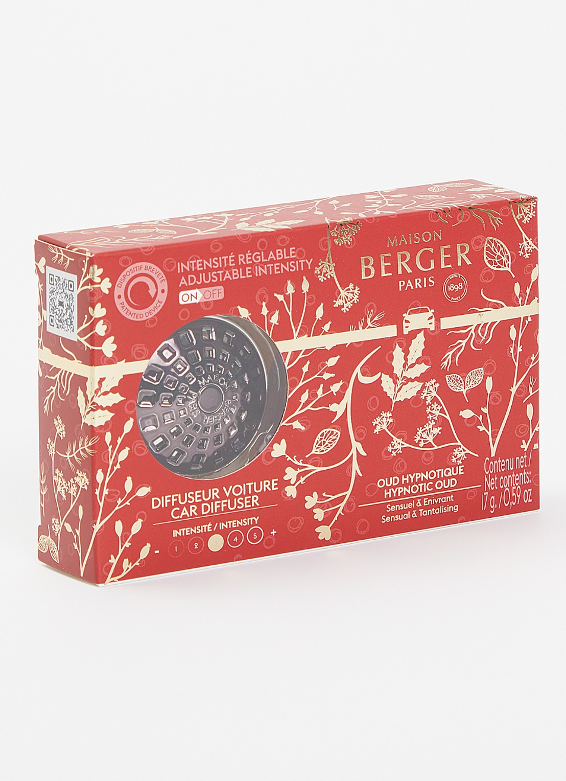 Maison Berger Celebration autodiffuser met navulling - voorkant 2 zwart