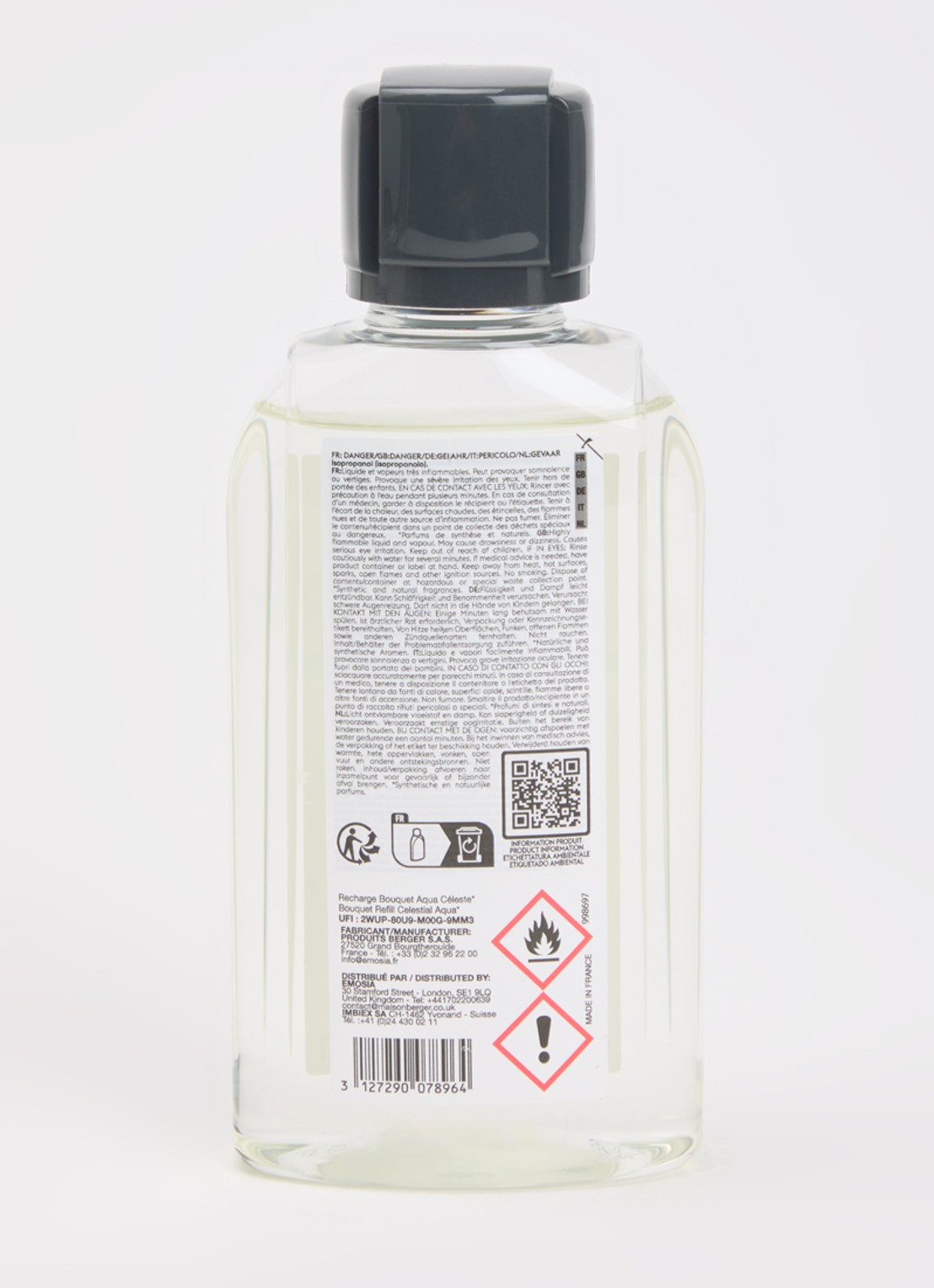 Maison Berger Celestial Aqua navulling voor Lampe Berger 200 ml  - voorkant 2 wit