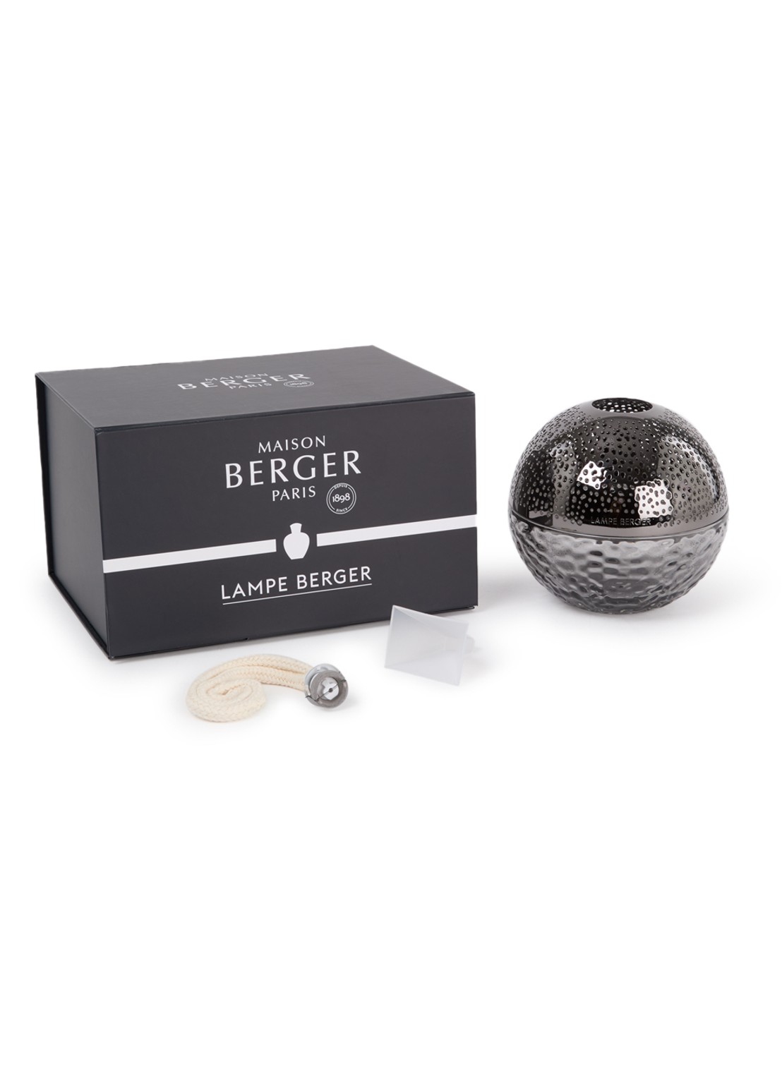 Maison Berger Gravity Noire Lampe Berger - voorkant antraciet