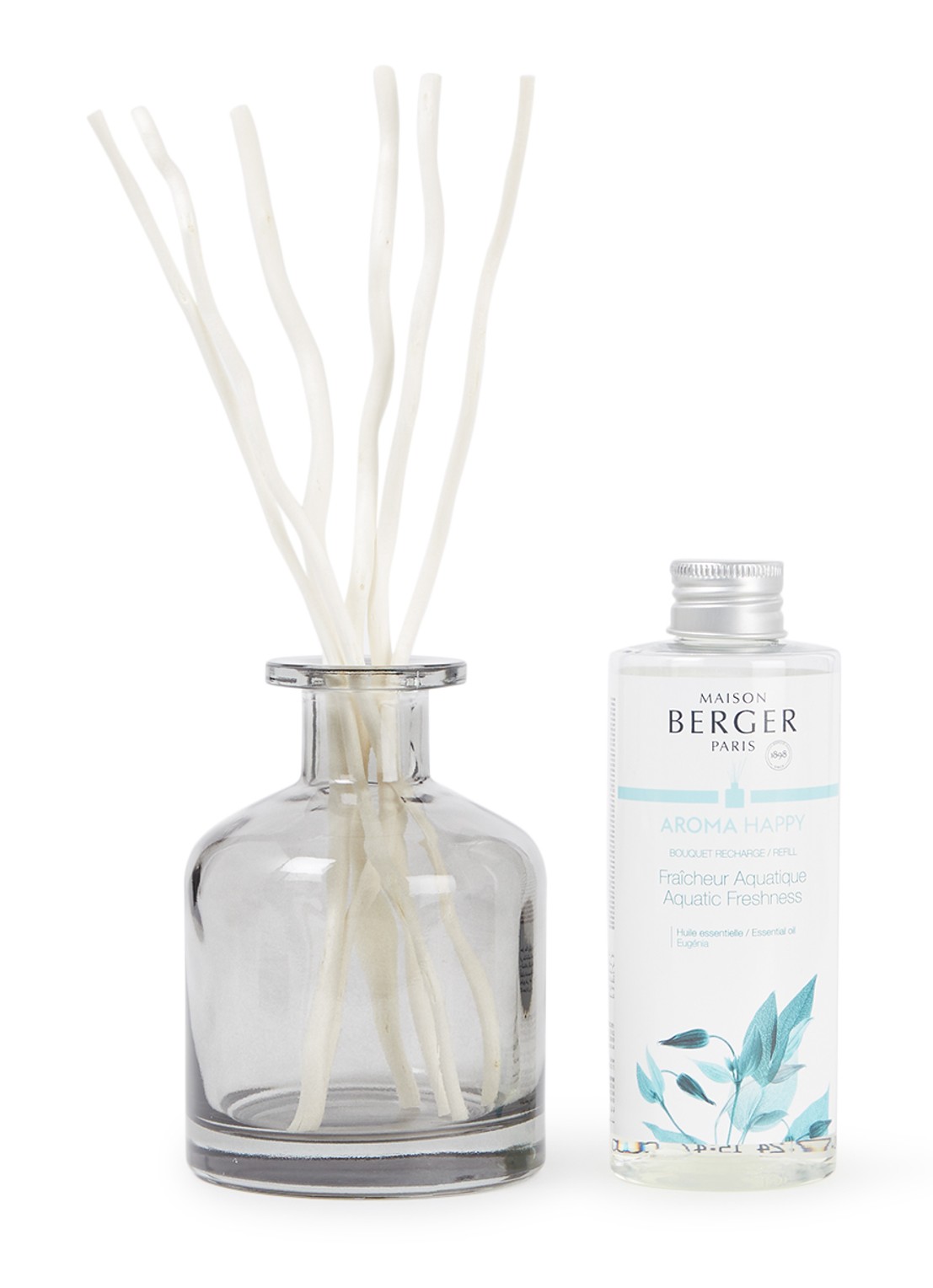 Maison Berger Happy Aroma geurstokjes 180 ml - voorkant grijs