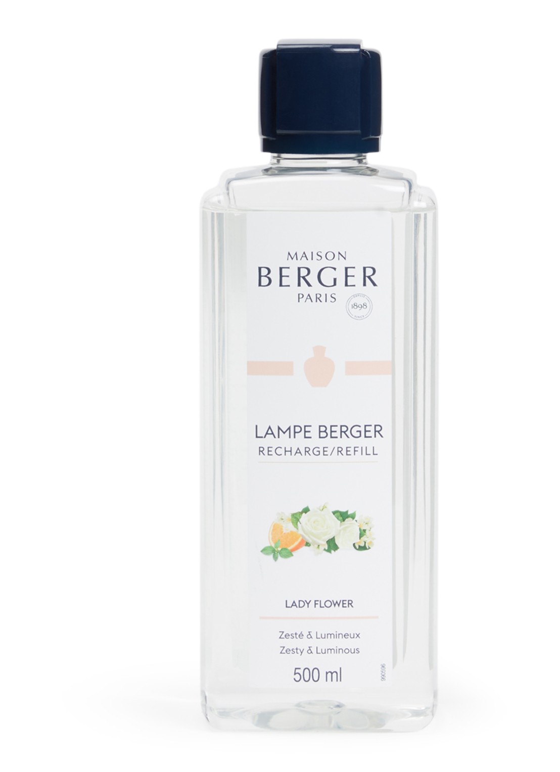 Maison Berger Lady Flower navulling Lampe Berger 500 ml - voorkant wit