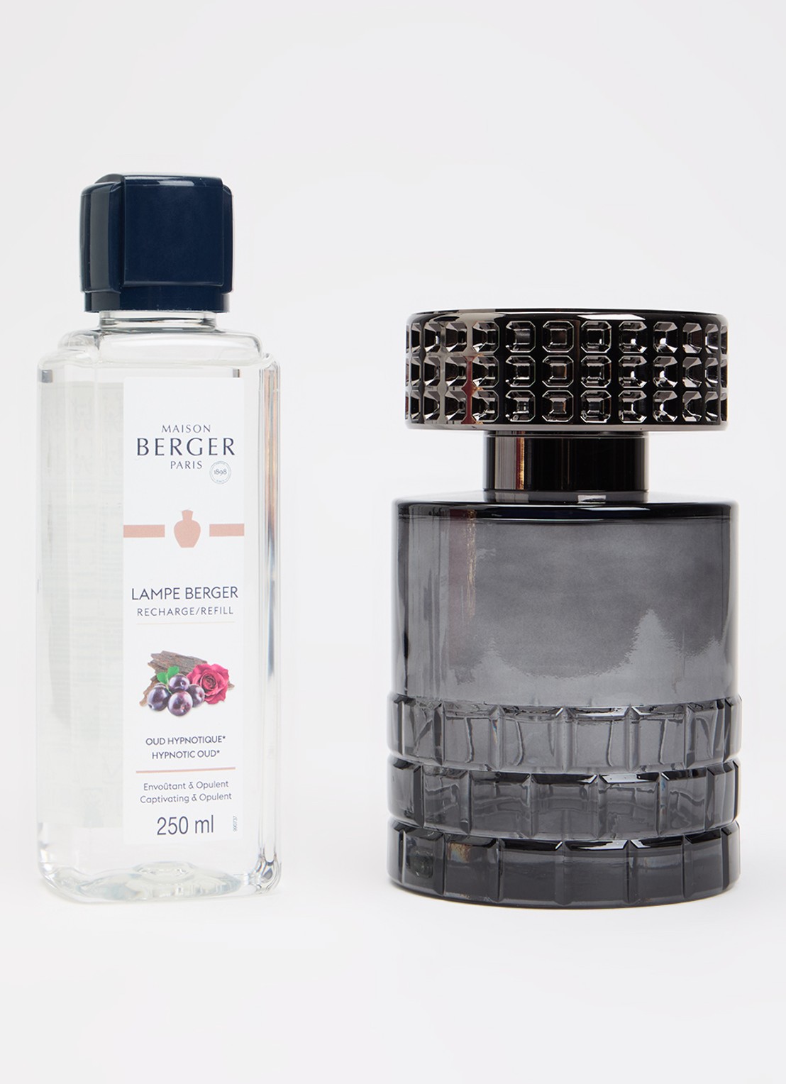 Maison Berger Lampe Berger Celebration Noire met navulling in giftset - detail zwart