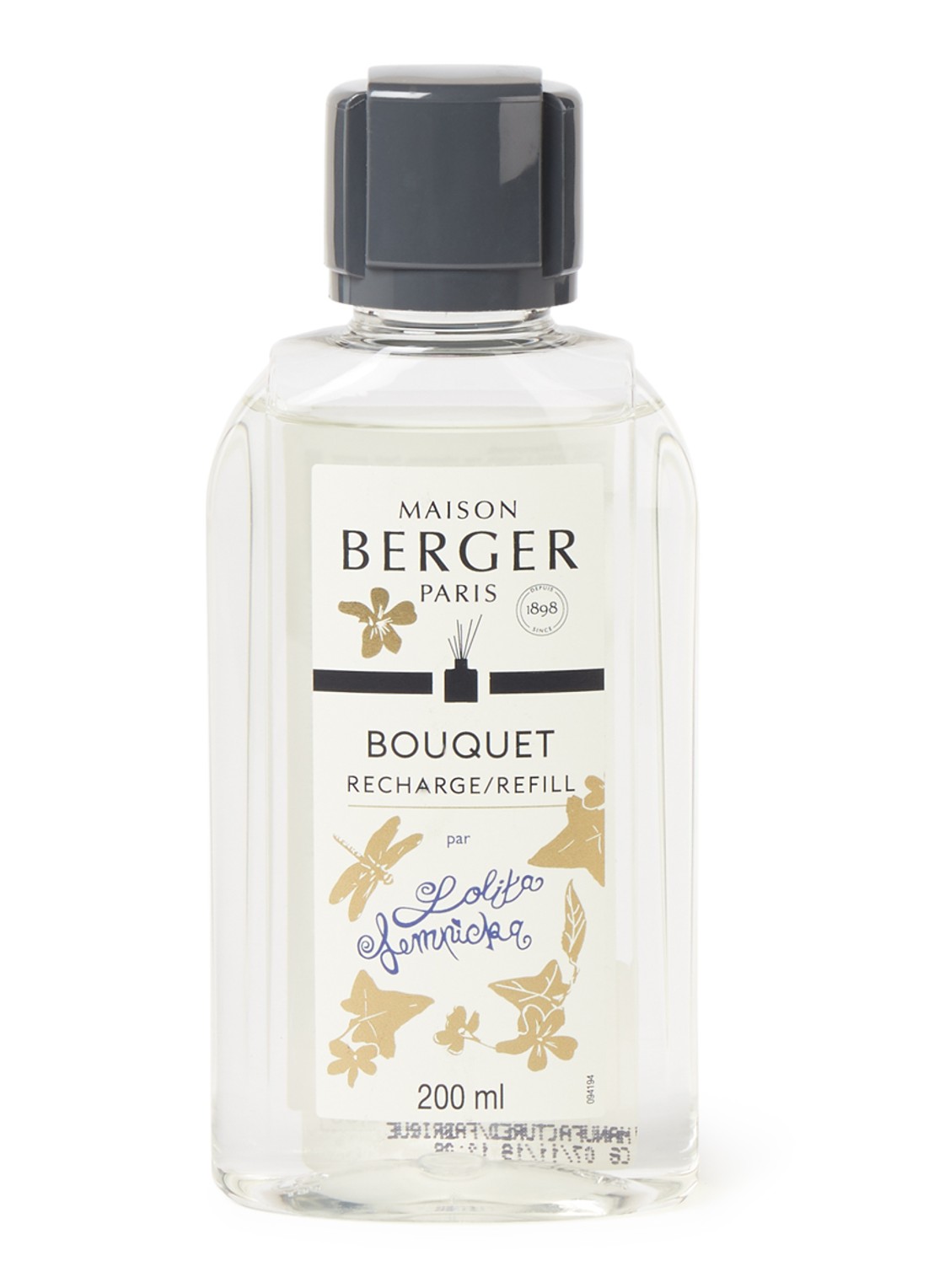 Maison Berger Lolita Lempicka navulling voor geurstokjes 200 ml - voorkant transparant