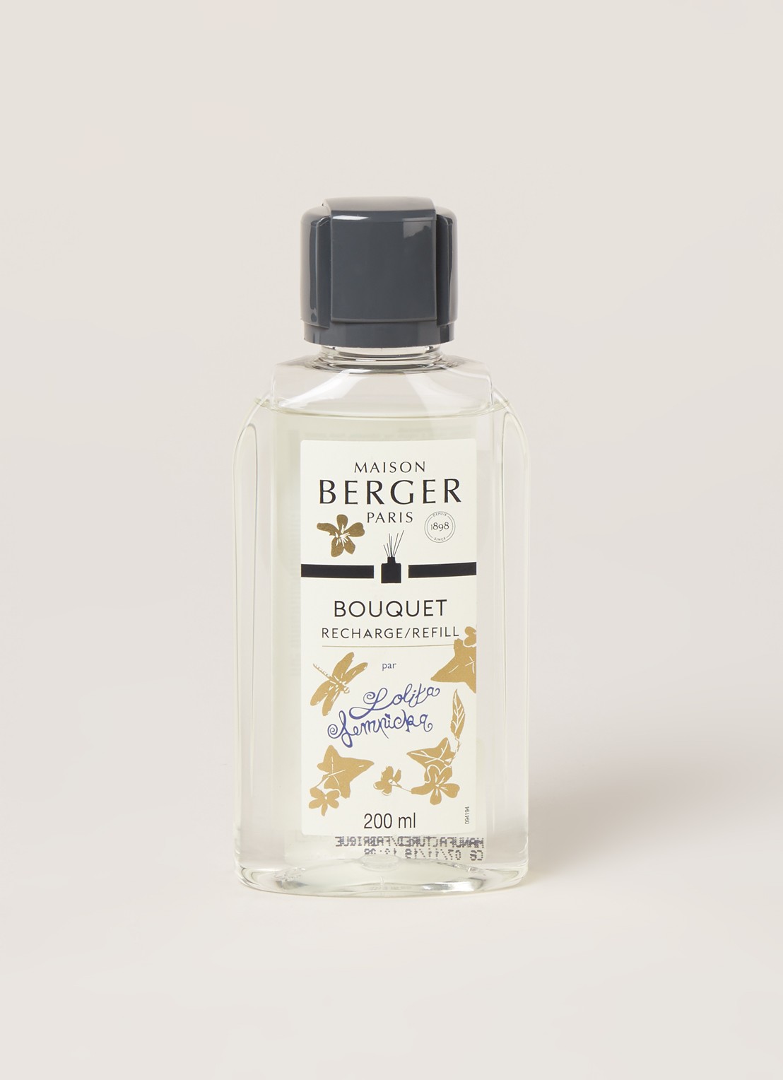 Maison Berger Lolita Lempicka navulling voor geurstokjes 200 ml - voorkant 2 transparant
