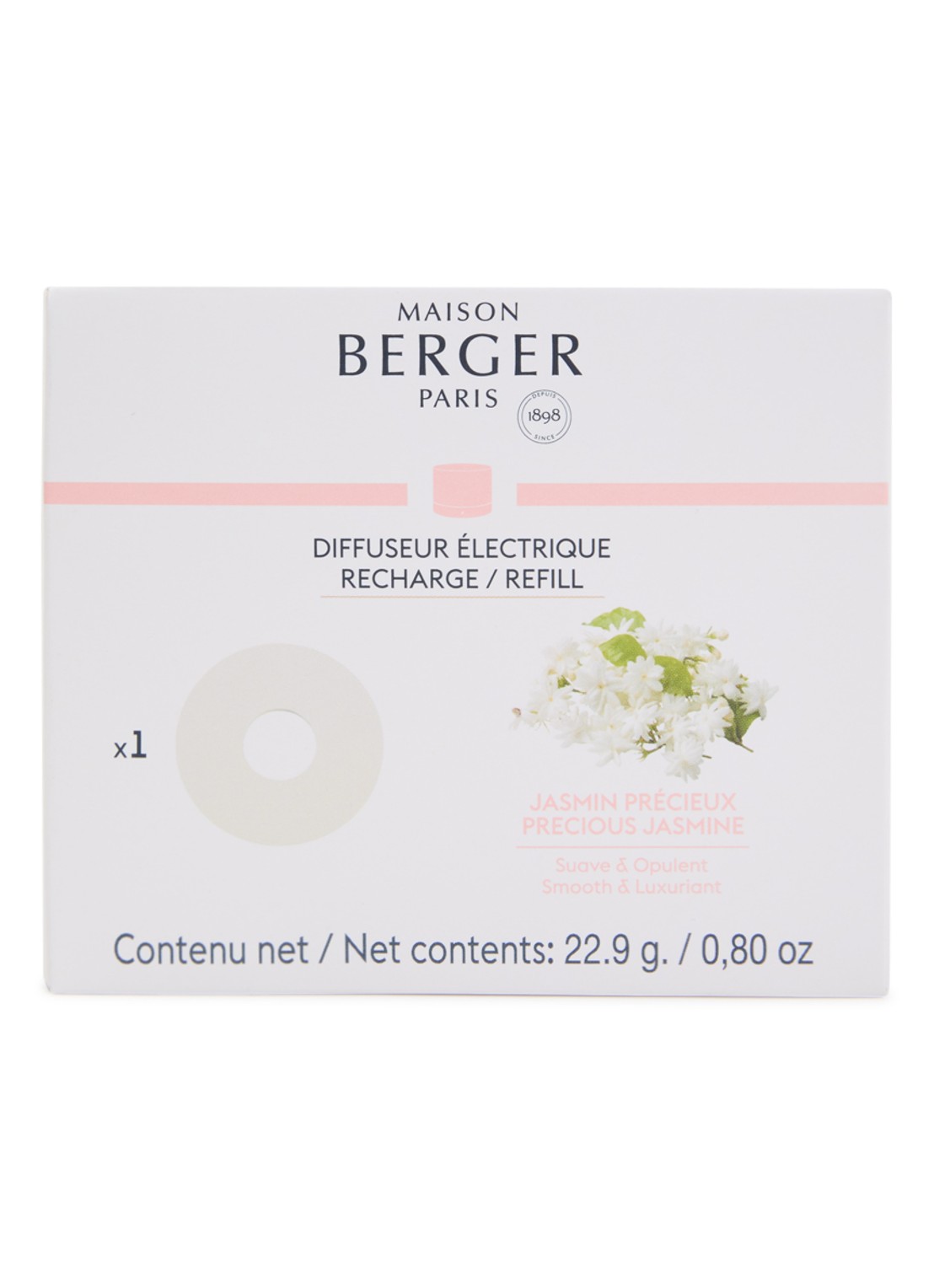 Maison Berger Precious Jasmine navulling elektrische diffuser voor Nomad Berger - voorkant undefined