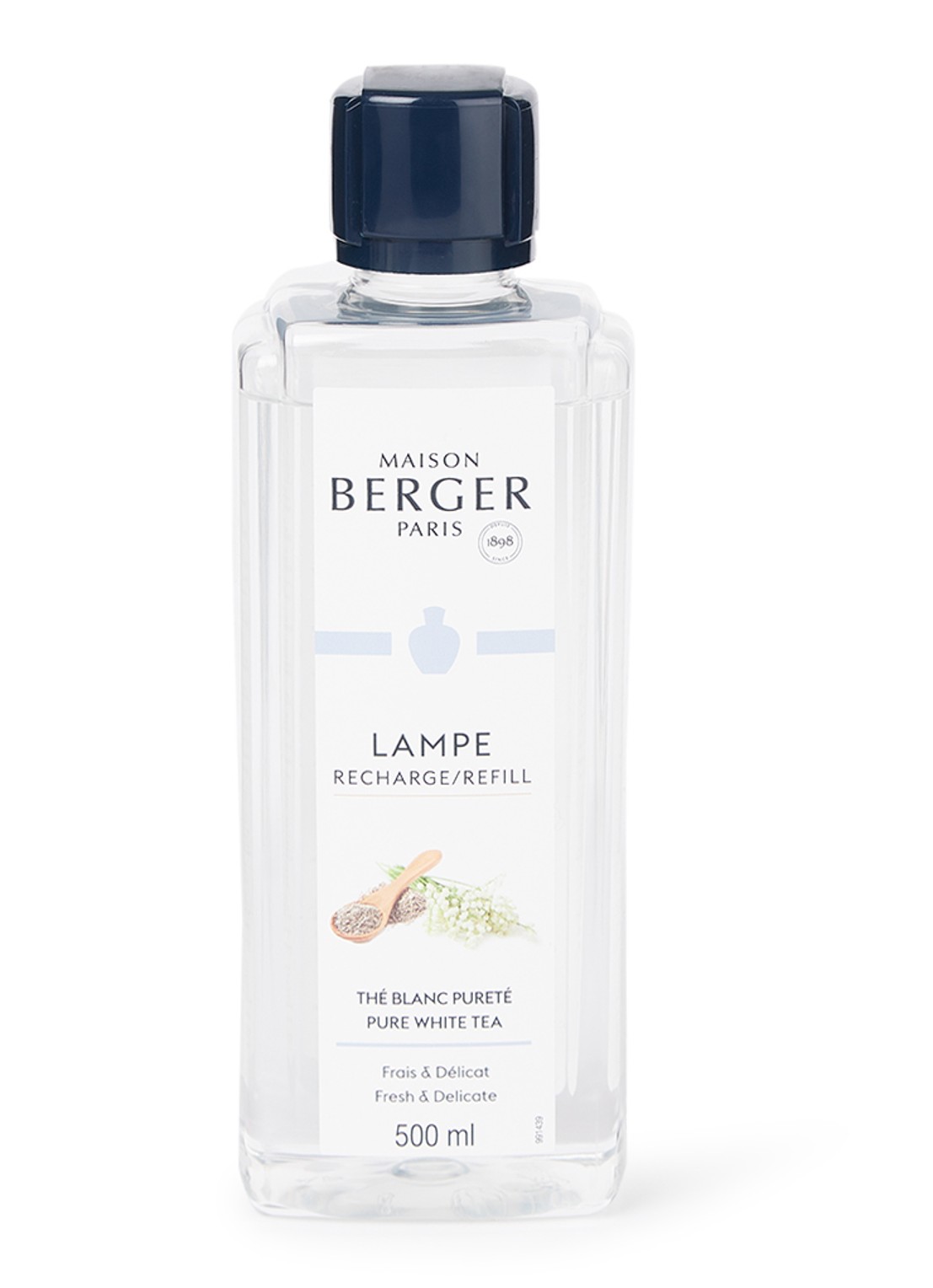 Maison Berger Pure White Tea huisparfum navulling 500 ml - voorkant undefined