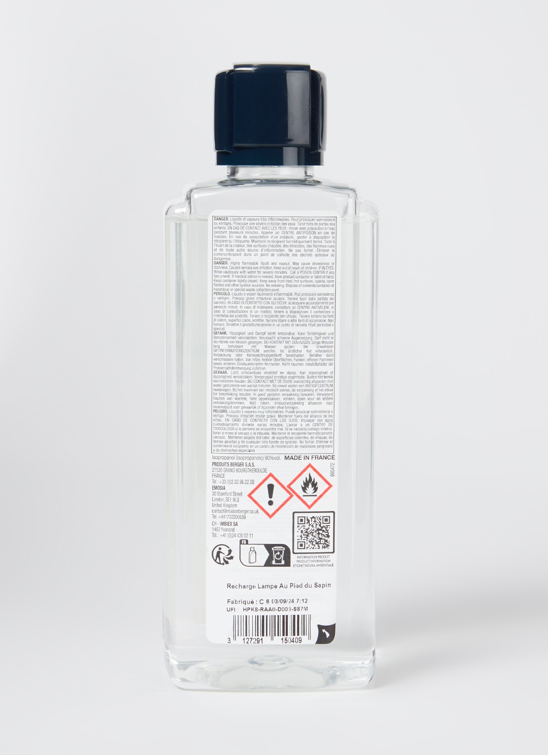 Maison Berger Sapin Festif navulling voor geurbrander 500 ml - voorkant 2 undefined