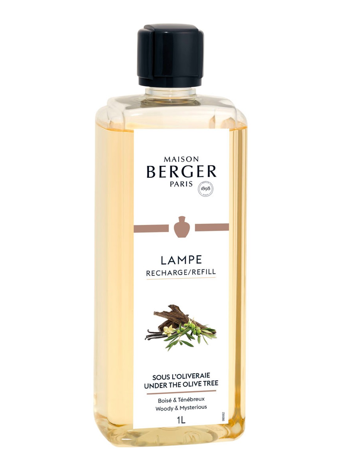 Maison Berger Sous L’Oliveraie navulling 1 liter - voorkant transparant