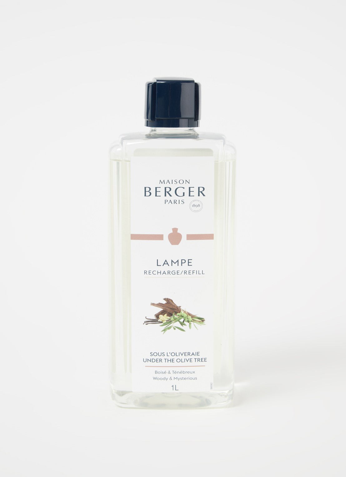 Maison Berger Sous L’Oliveraie navulling 1 liter - voorkant 2 transparant