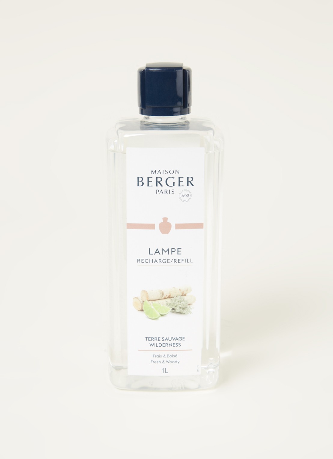 Maison Berger Terre Sauvage Wildernes navulling voor Lampe Berger 1 liter - voorkant 2 transparant