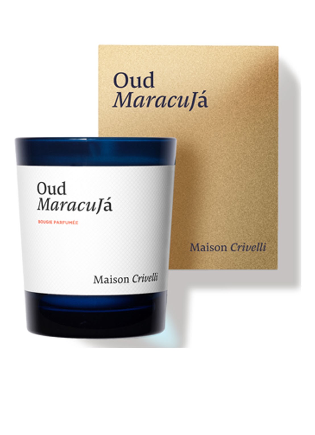 Maison Crivelli Candle Hibiscus 190 gram - voorkant 3 goud