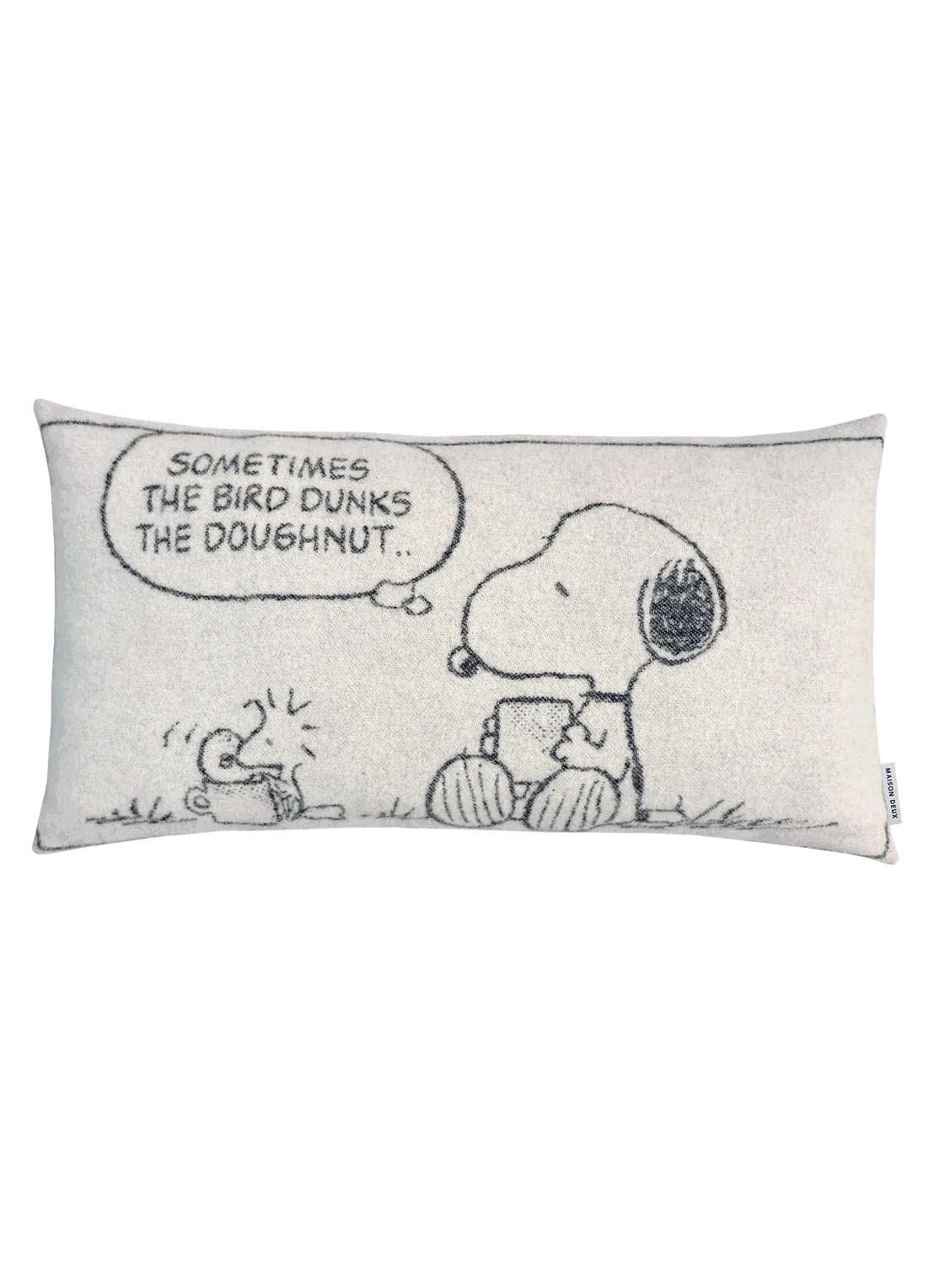Maison Deux Donut sierkussenhoes 90 x 50 cm - voorkant 3 zwart