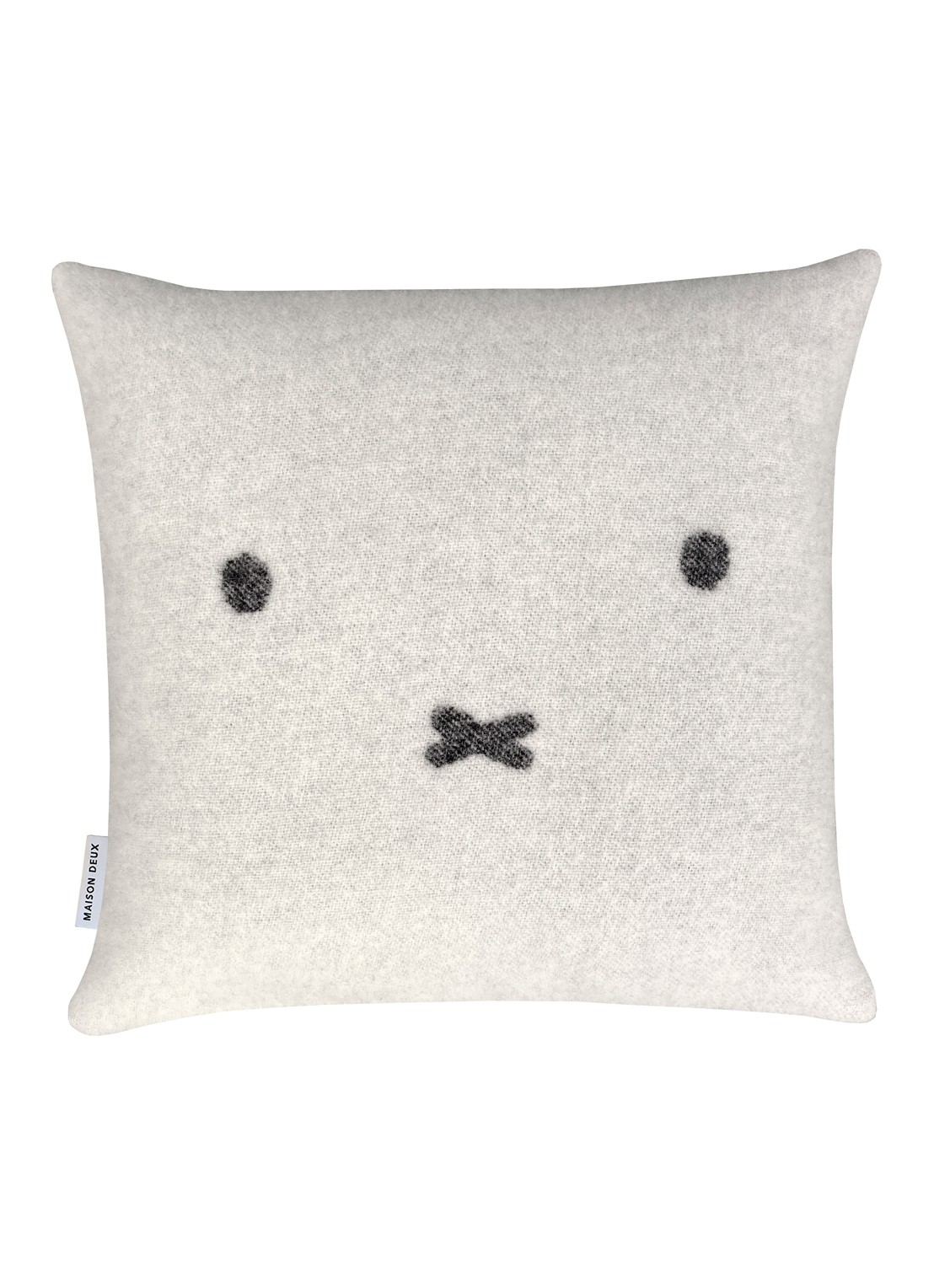 Maison Deux Miffy sierkussenhoes 50 x 50 cm - voorkant 2 creme