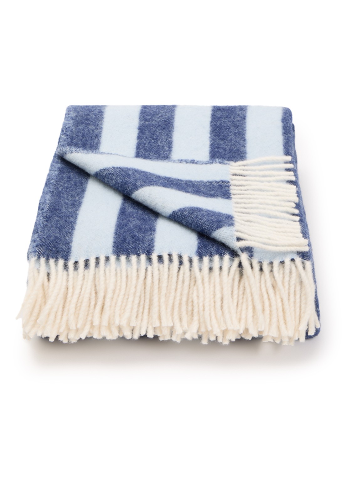 Maison Deux Plaid van wol 130 x 200 cm - voorkant paars