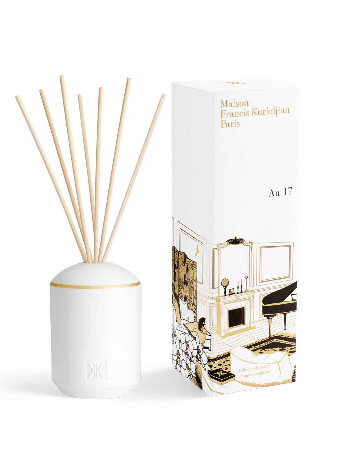 Maison Francis Kurkdjian Au 17 Diffuser + Recharge - Limited Edition geurstokjes 300 ml - voorkant 3 undefined
