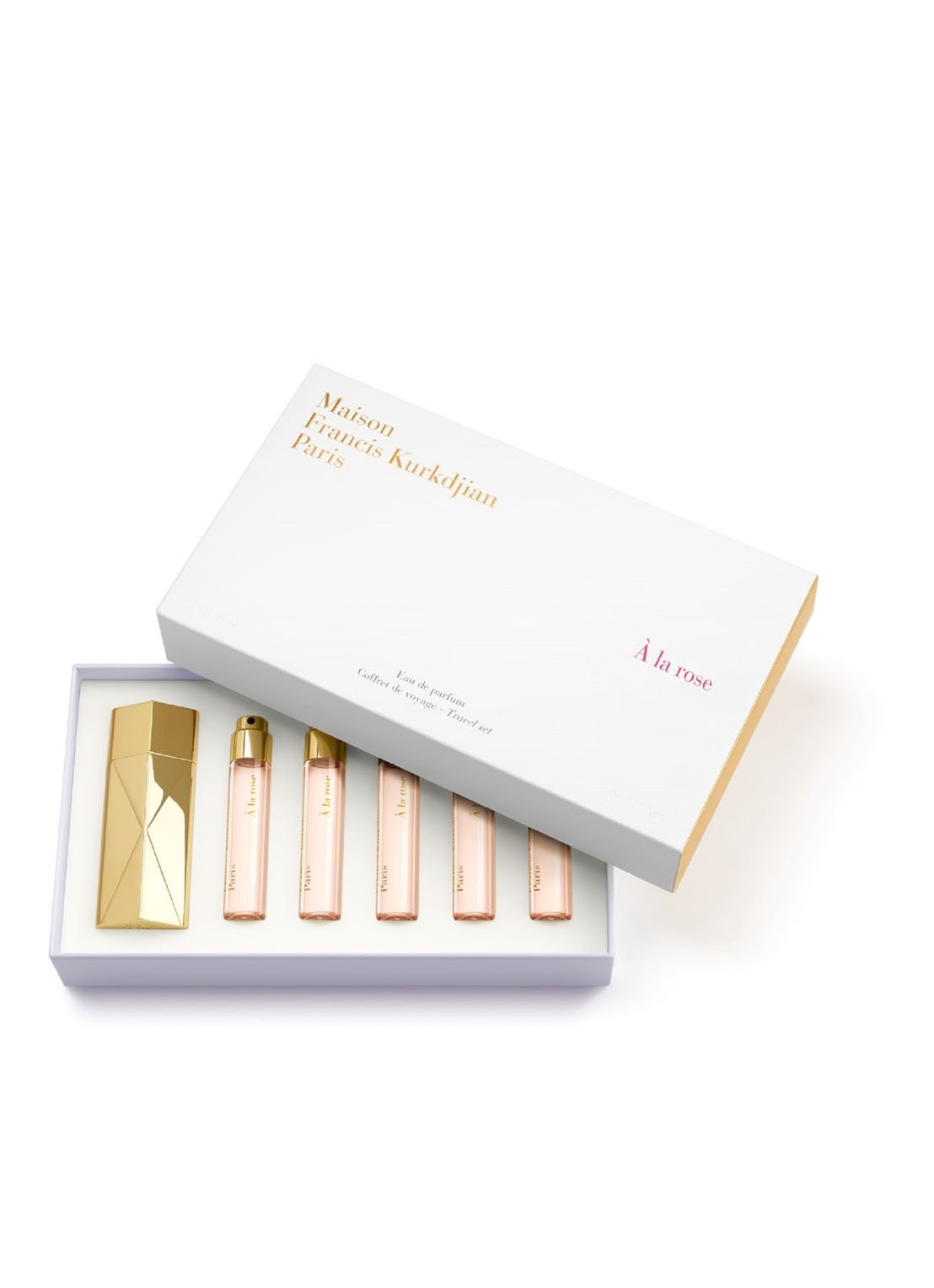 Maison Francis Kurkdjian Mini À La Rose Eau de Parfum Coffret - travel size navulling set van  5  - voorkant 3 undefined