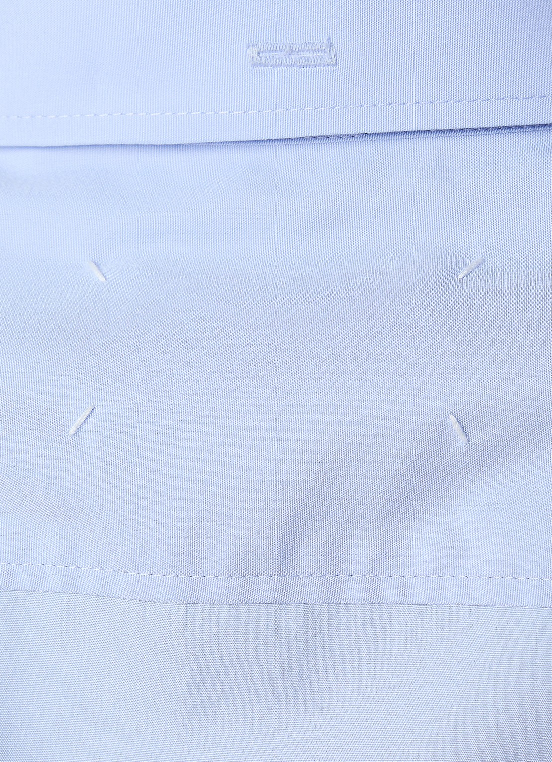 Maison Margiela Blouse met kraag - detail 2 blauw