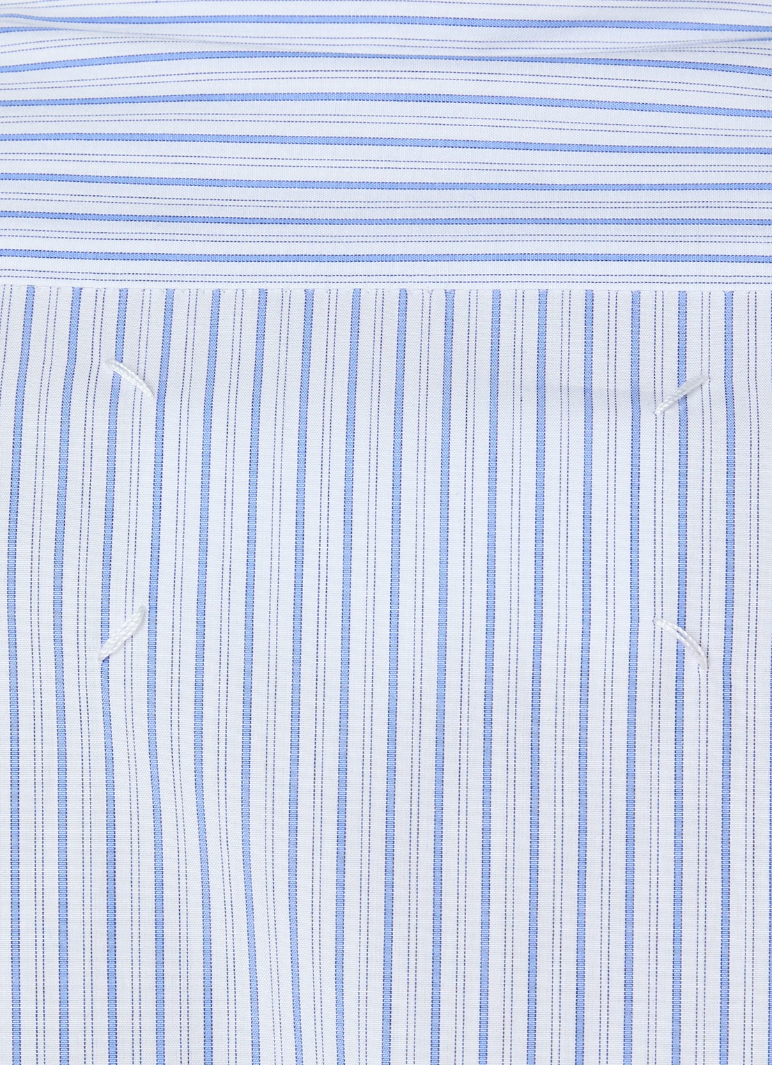 Maison Margiela Blouse met streepprint - detail 2 blauw