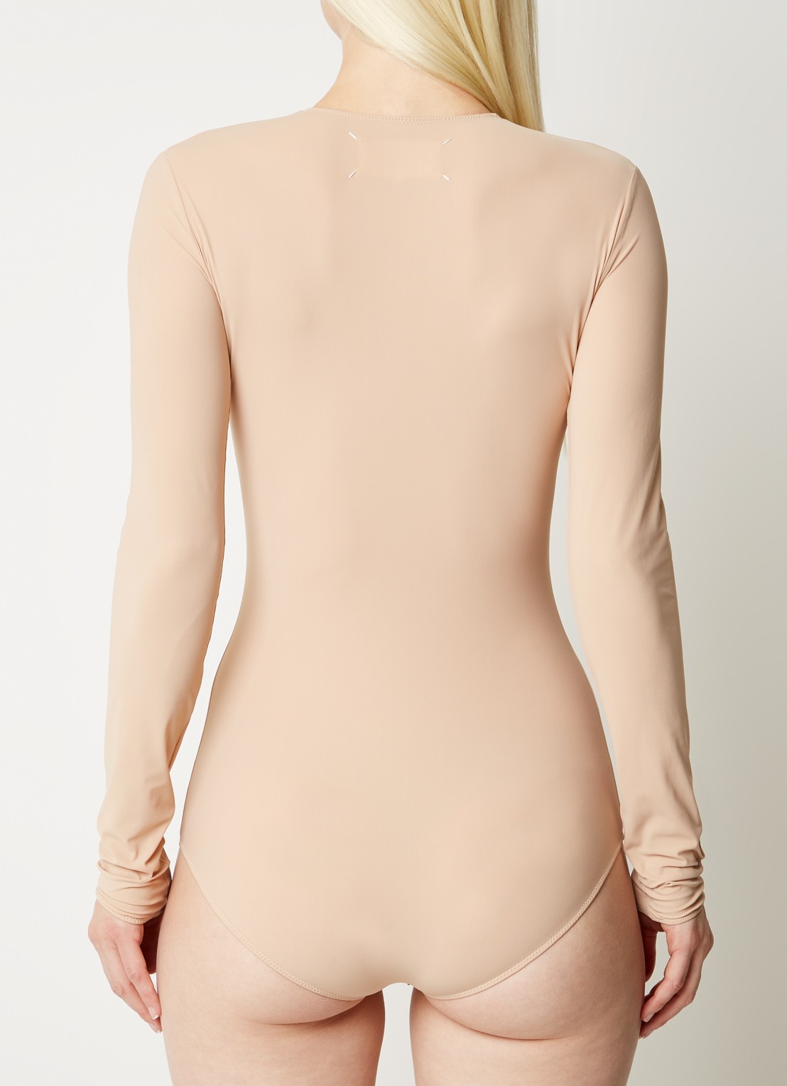 Maison Margiela Body met ronde hals - achterkant creme