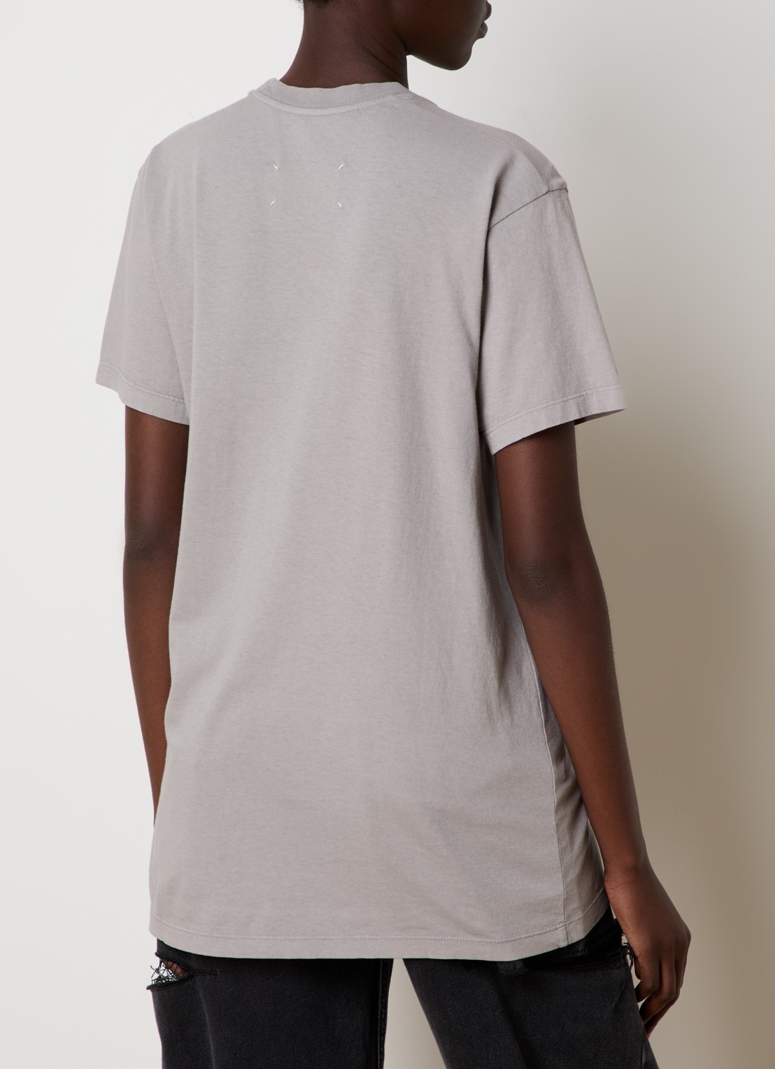 Maison Margiela Fan T-shirt met logo - achterkant 5 grijs