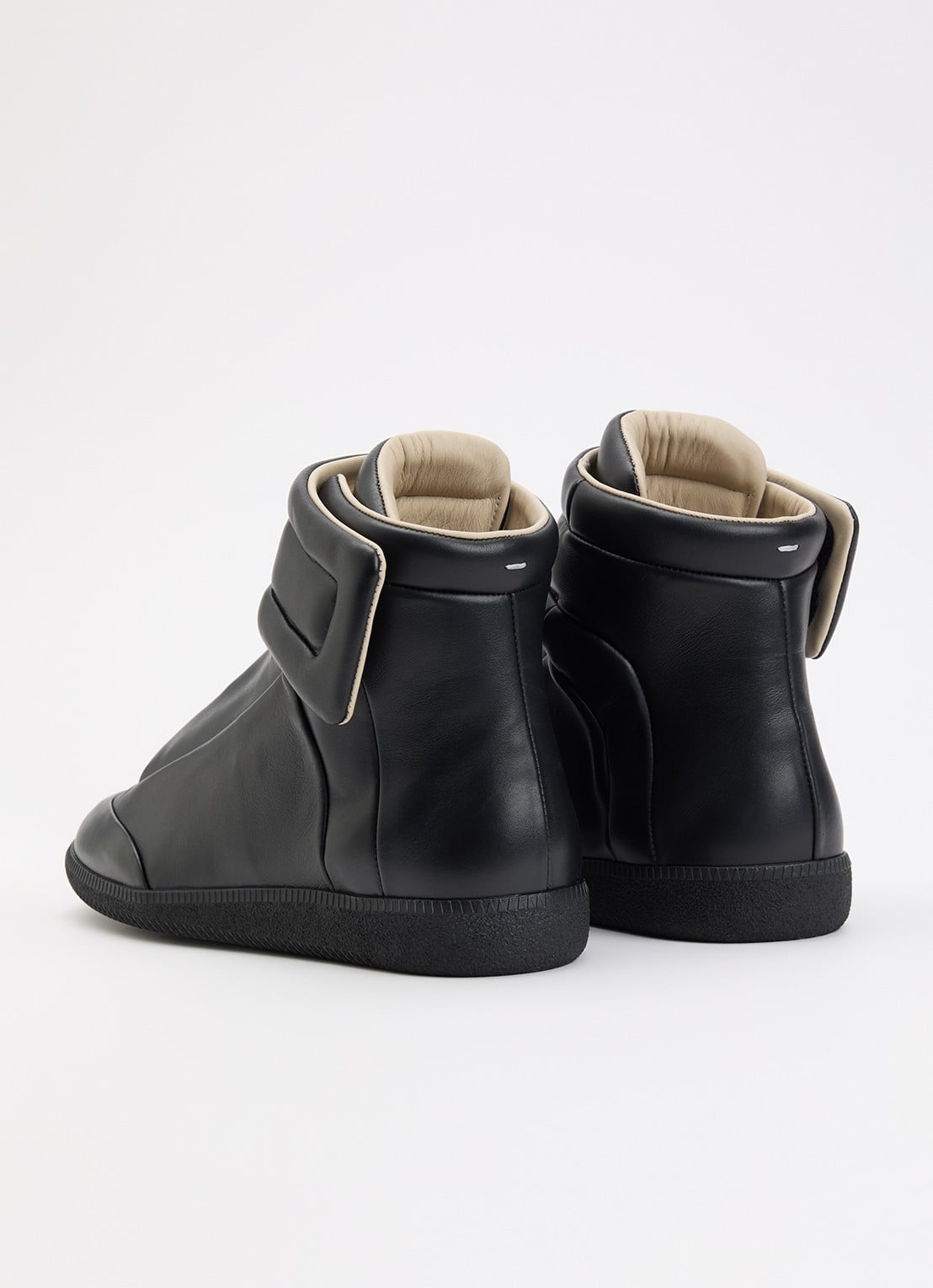 Maison Margiela Future sneaker van kalfsleer - achterkant 2 zwart