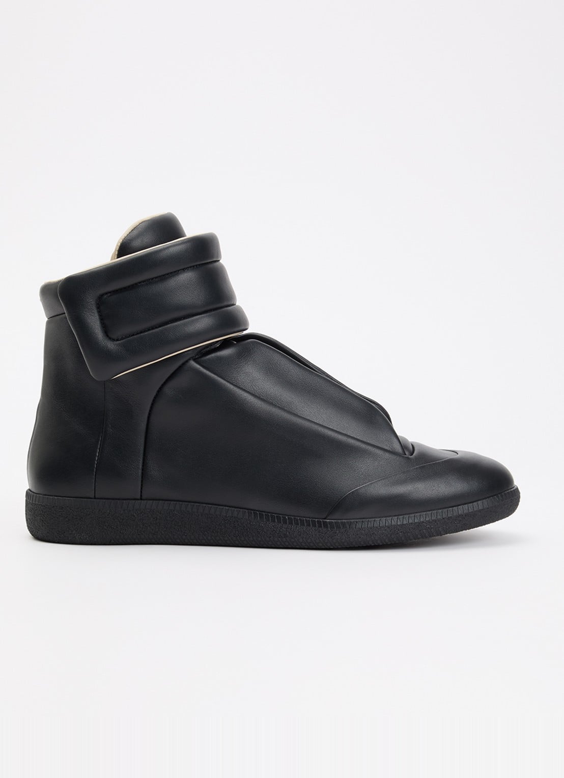 Maison Margiela Future sneaker van kalfsleer - voorkant zwart