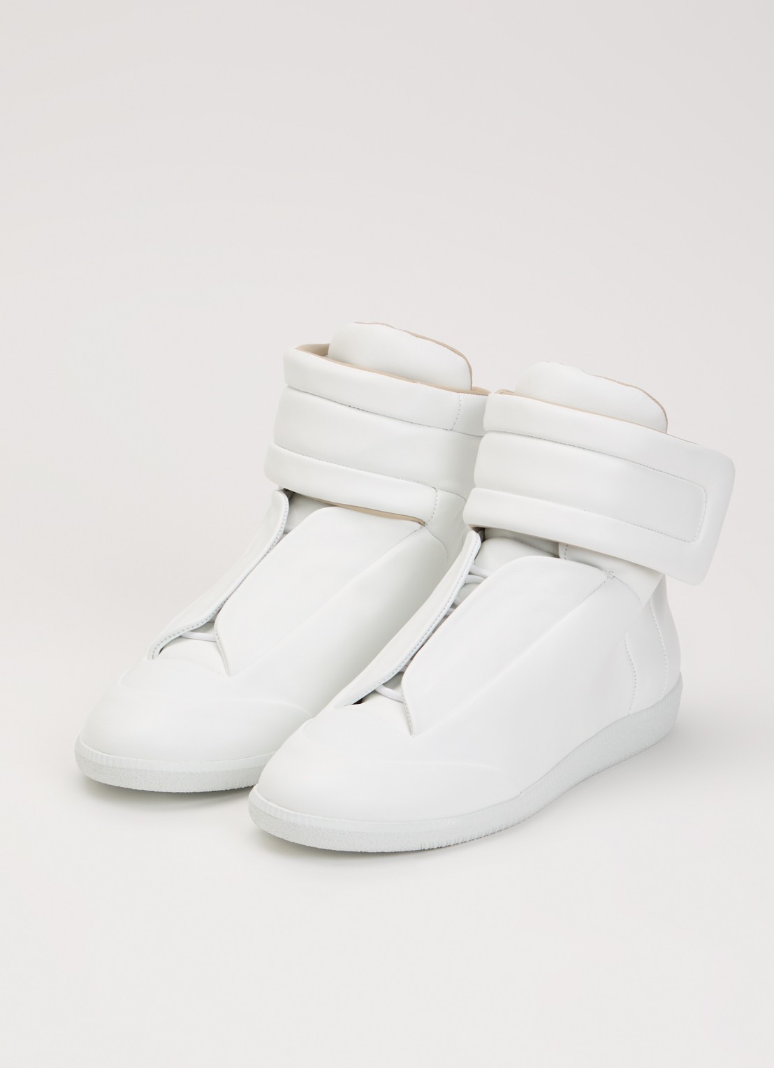 Maison Margiela Future sneaker van kalfsleer - detail wit