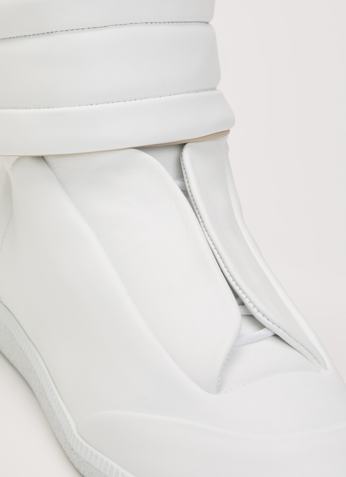Maison Margiela Future sneaker van kalfsleer - detail 3 wit