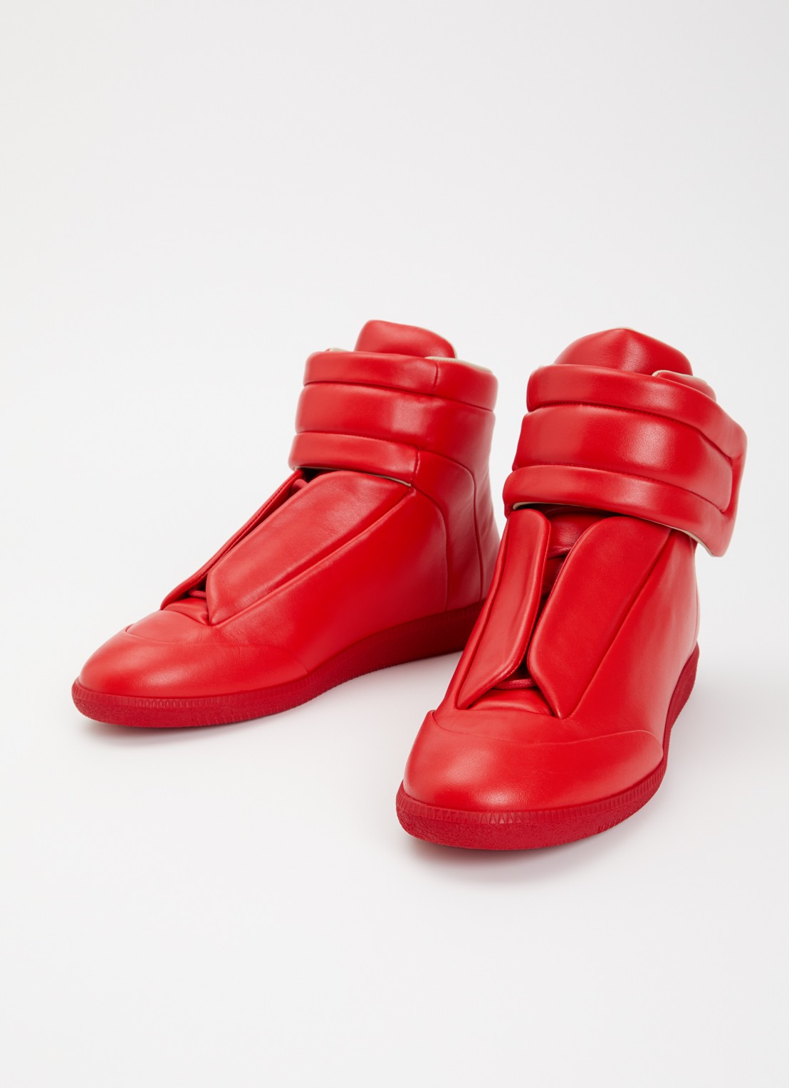 Maison Margiela Future sneaker van kalfsleer - detail 3 rood