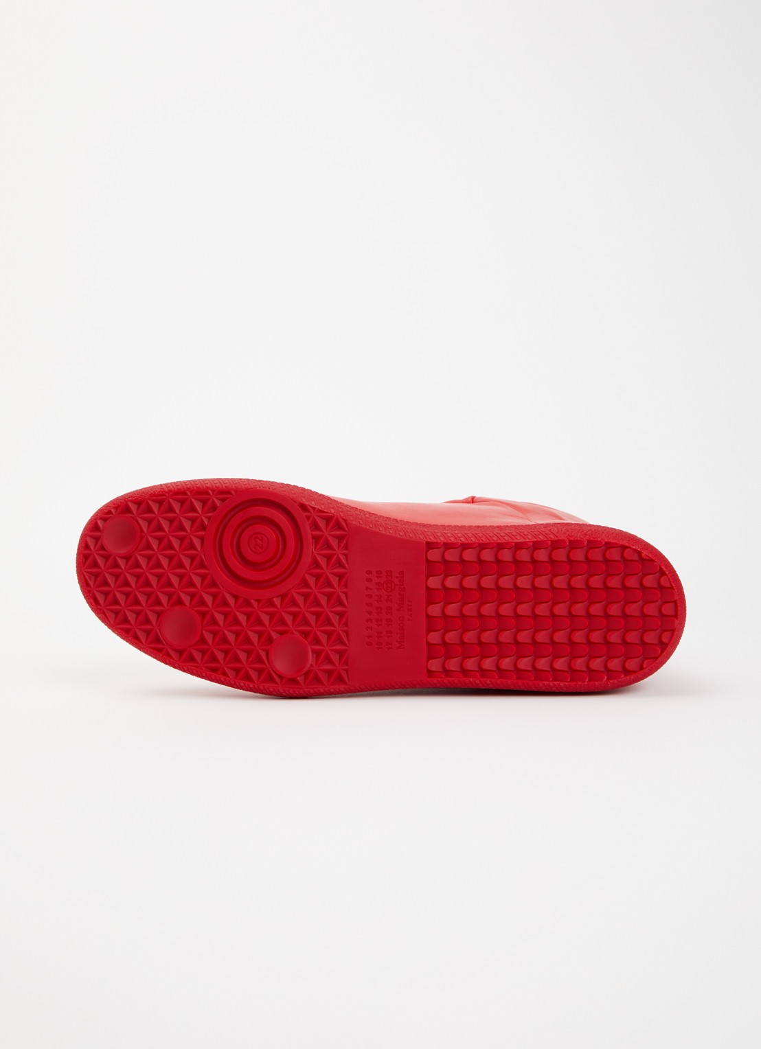 Maison Margiela Future sneaker van kalfsleer - detail 4 rood