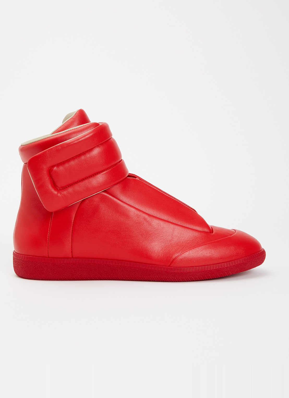 Maison Margiela Future sneaker van kalfsleer - voorkant rood
