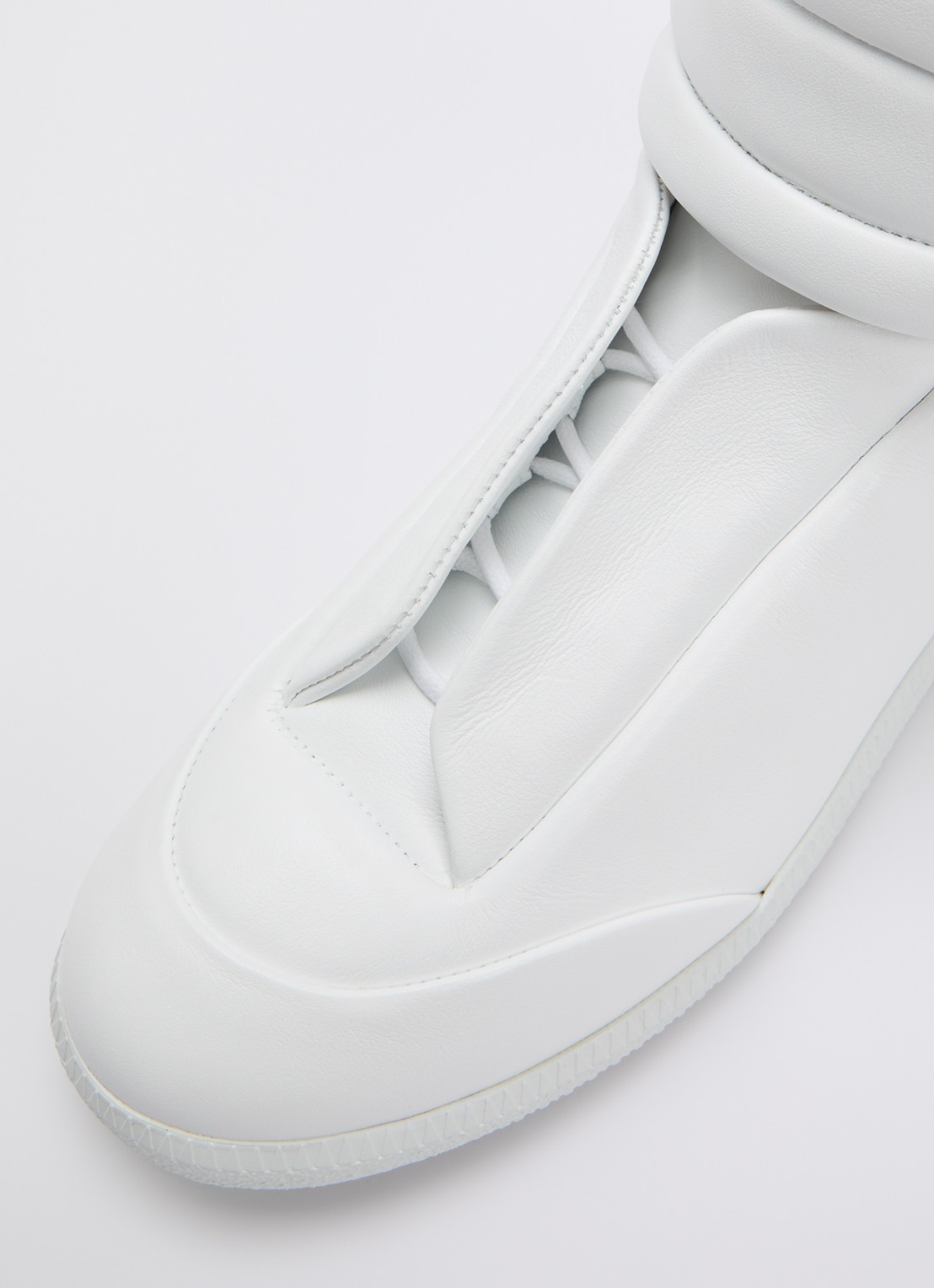 Maison Margiela Future sneaker van kalfsleer - detail 5 wit