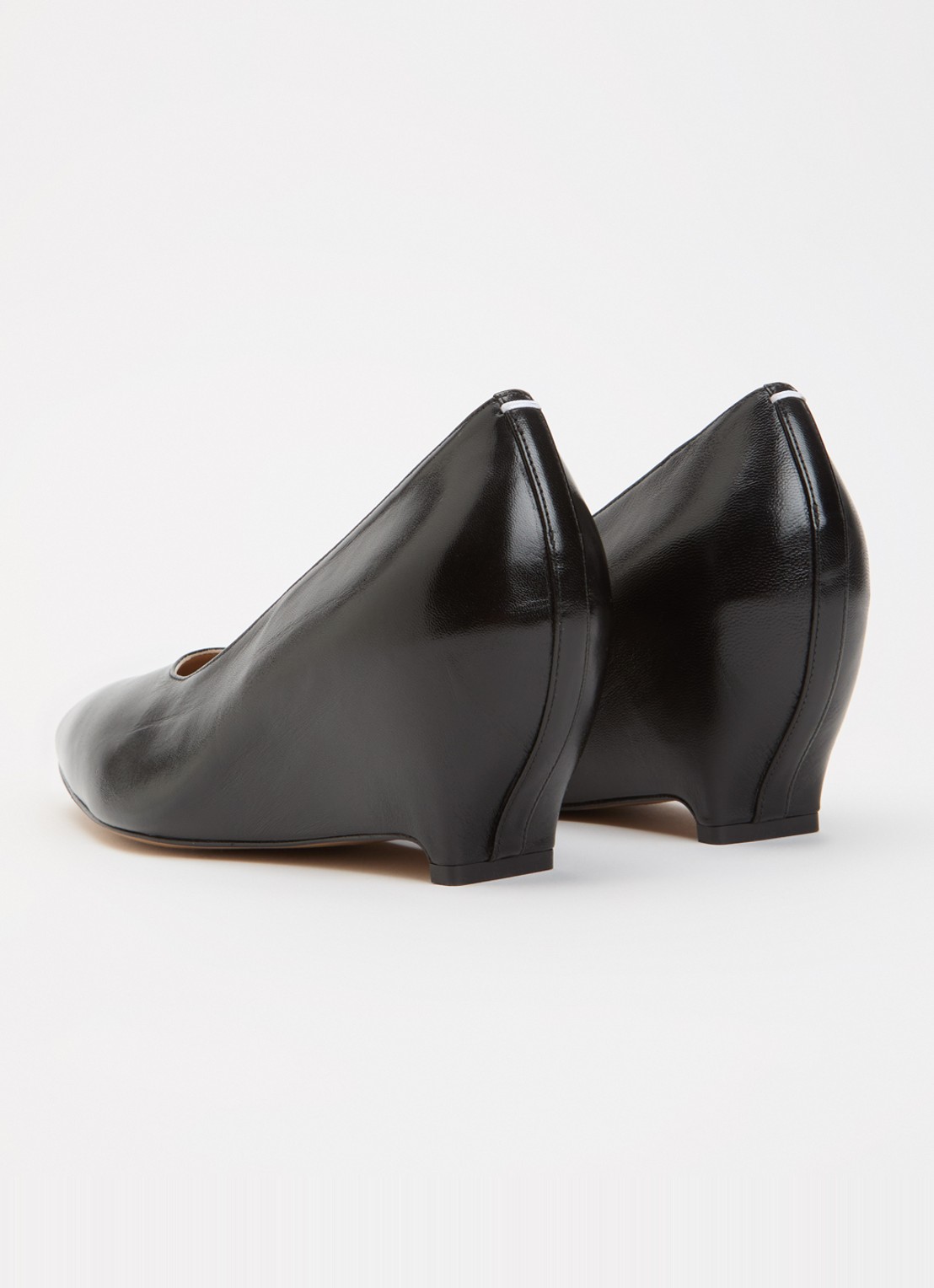 Maison Margiela Heel-Less pump van schapenleer - achterkant 7 zwart