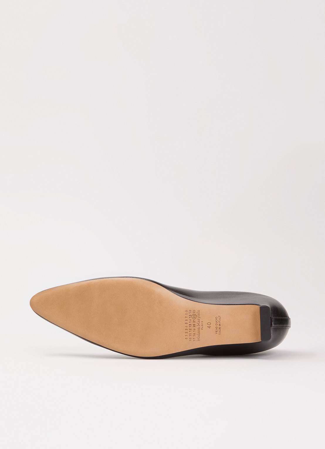 Maison Margiela Heel-Less pump van schapenleer - detail 5 zwart
