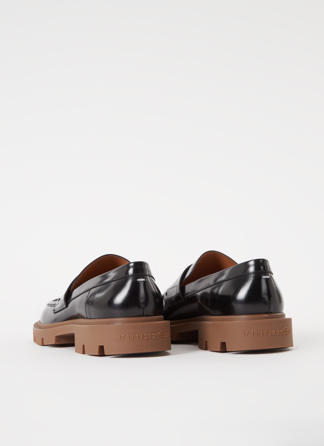 Maison Margiela Ivy loafers van kalfsleer - achterkant 7 zwart