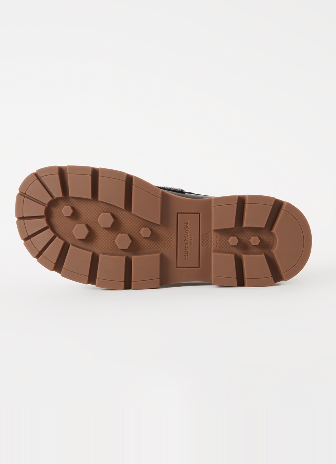 Maison Margiela Ivy loafers van kalfsleer - detail 5 zwart