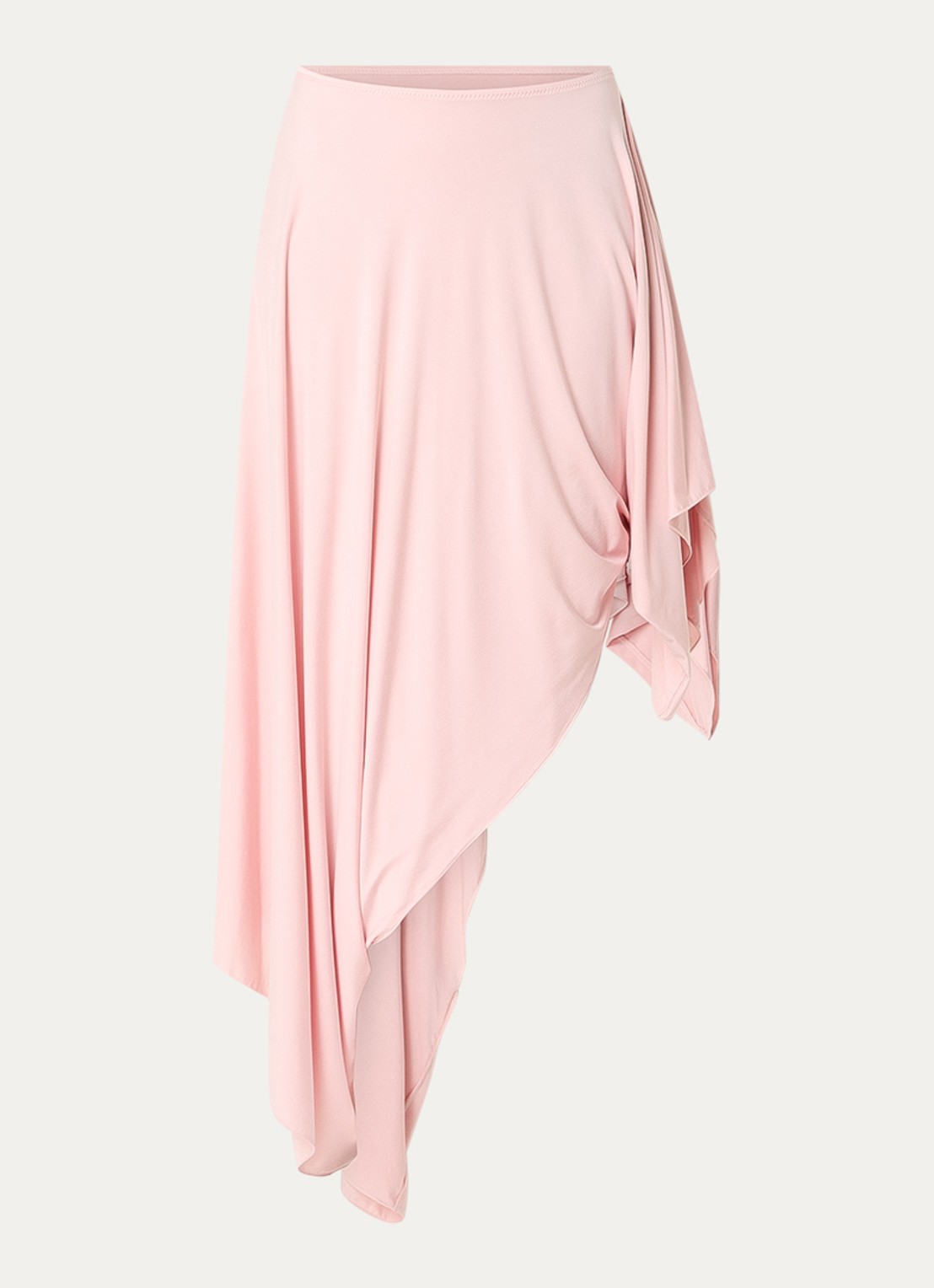 Maison Margiela Midi rok met asymmetrische zoom - voorkant 3 lichtroze