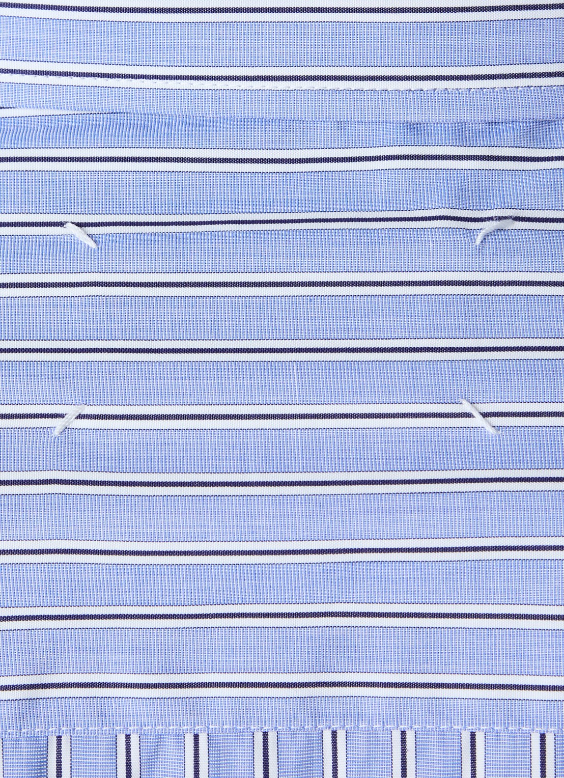 Maison Margiela Oversized overhemd met streepprint - detail 2 blauw