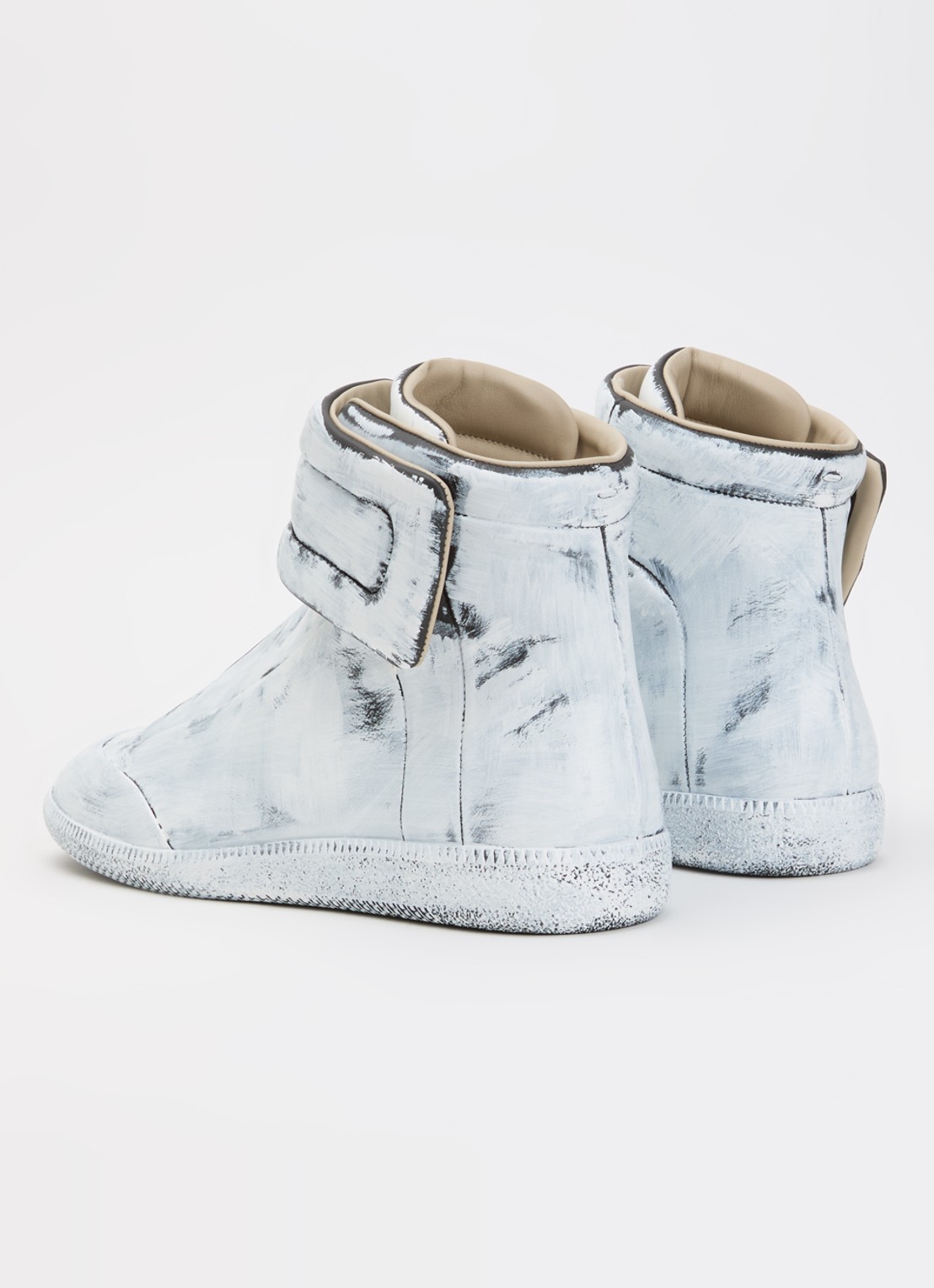 Maison Margiela Paint Future sneaker van kalfsleer - achterkant 5 wit