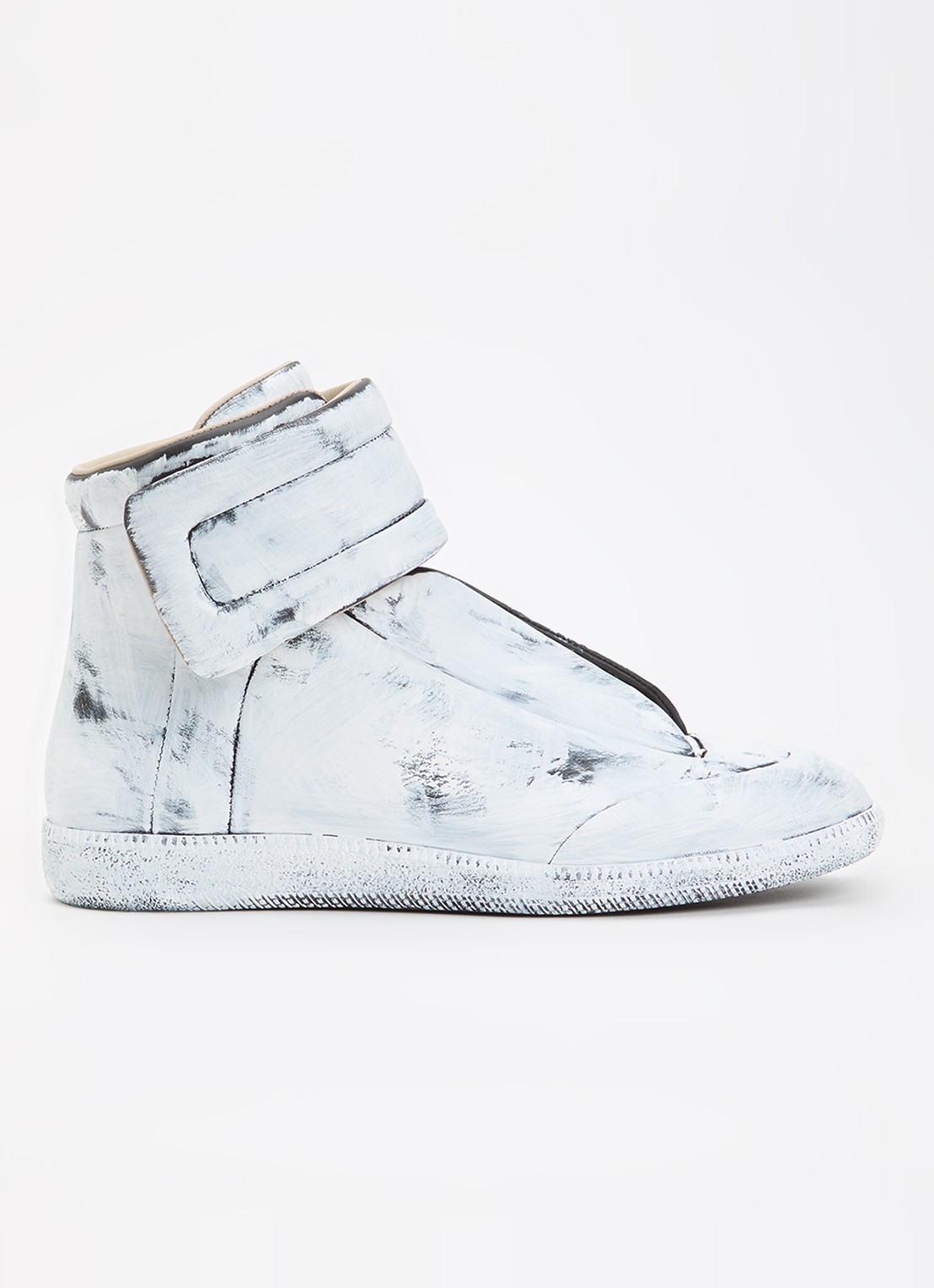 Maison Margiela Paint Future sneaker van kalfsleer - voorkant 4 wit