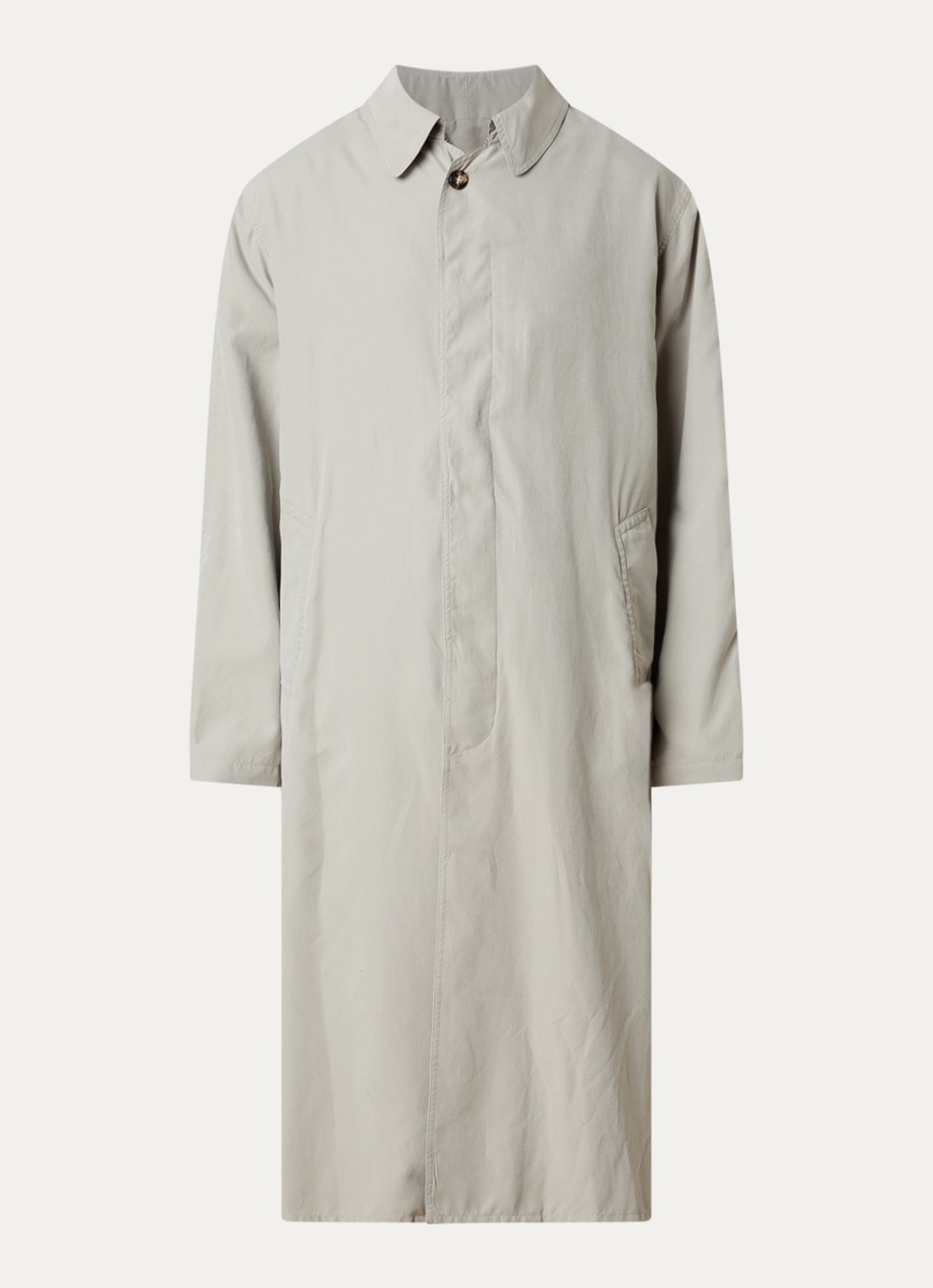 Maison Margiela Peach mantel met steekzakken - voorkant 5 zand