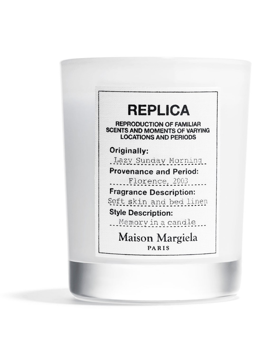Maison Margiela REPLICA - Lazy Sunday Morning - Limited Edition geurkaars - voorkant undefined