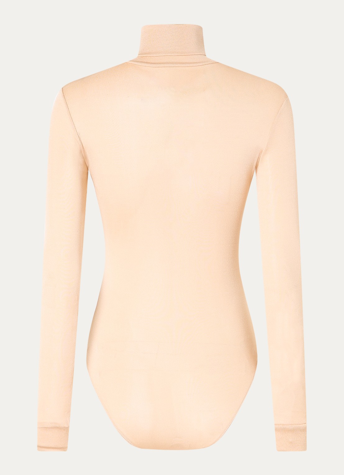 Maison Margiela Semi-transparante body met col - achterkant beige