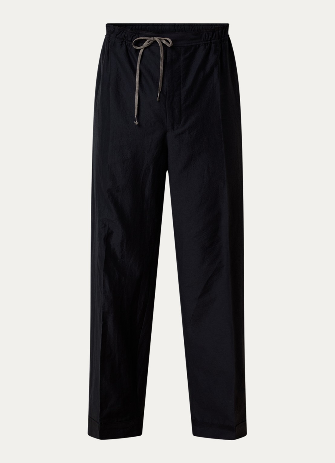 Maison Margiela straight fit broek in zijdeblend met steekzakken - voorkant 4 blauw