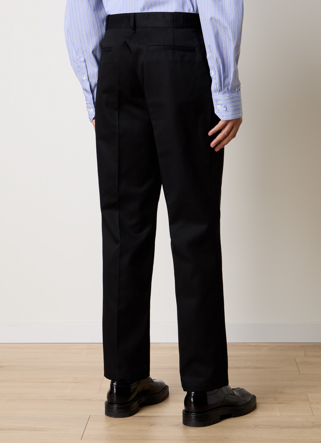 Maison Margiela Straight fit broek met steekzakken - achterkant 6 zwart