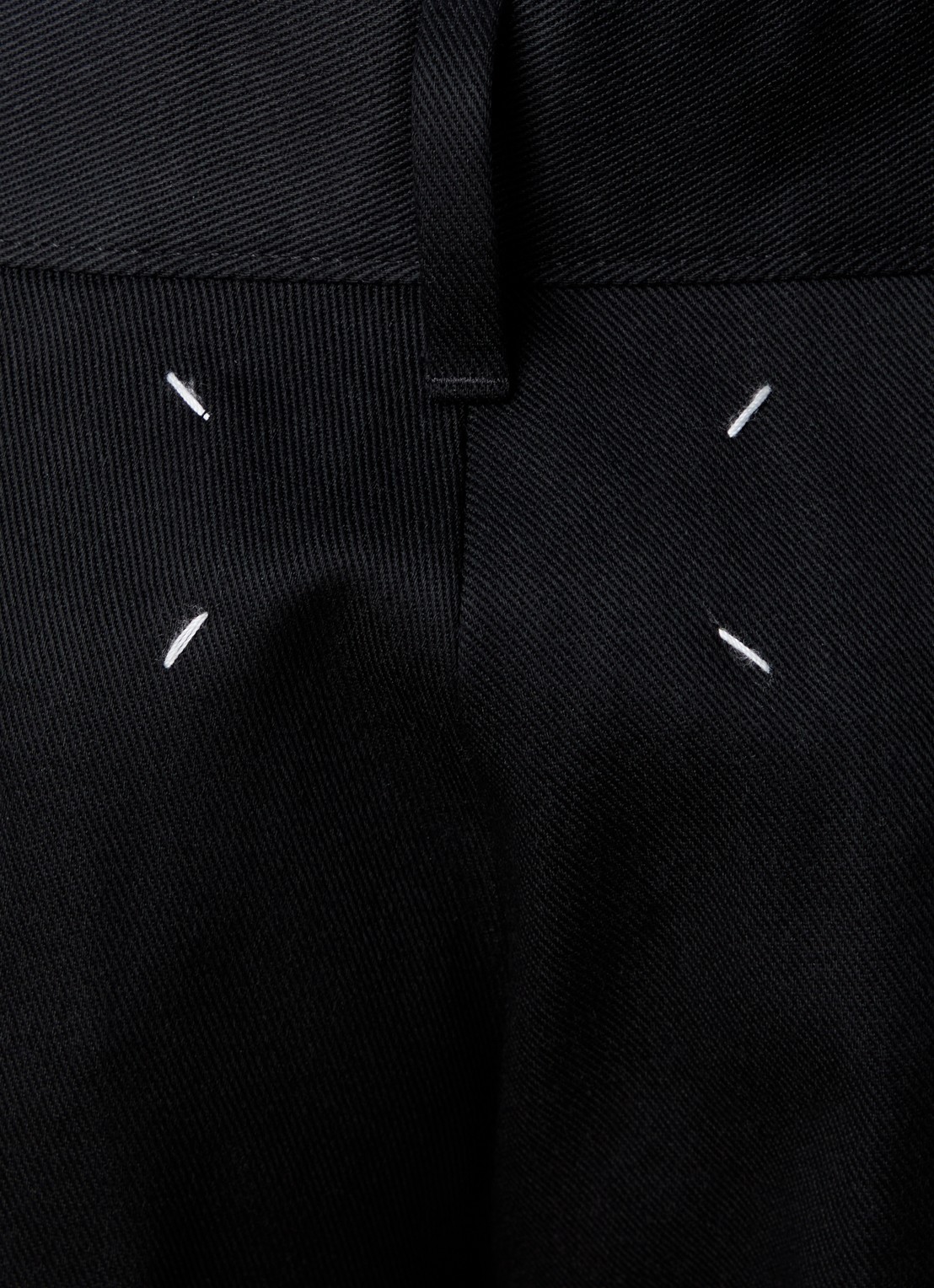 Maison Margiela Straight fit broek met steekzakken - detail 3 zwart